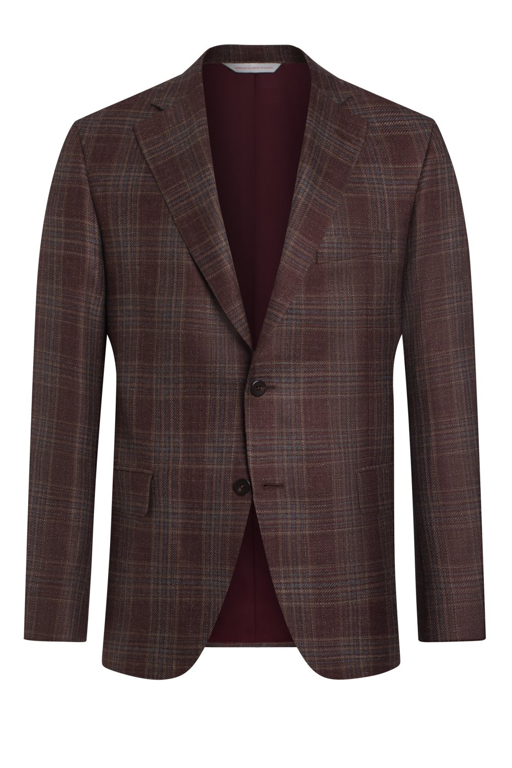 Umber Brown Wool, Silk and Linen Blend Jacket - Wm. Fox & Co.