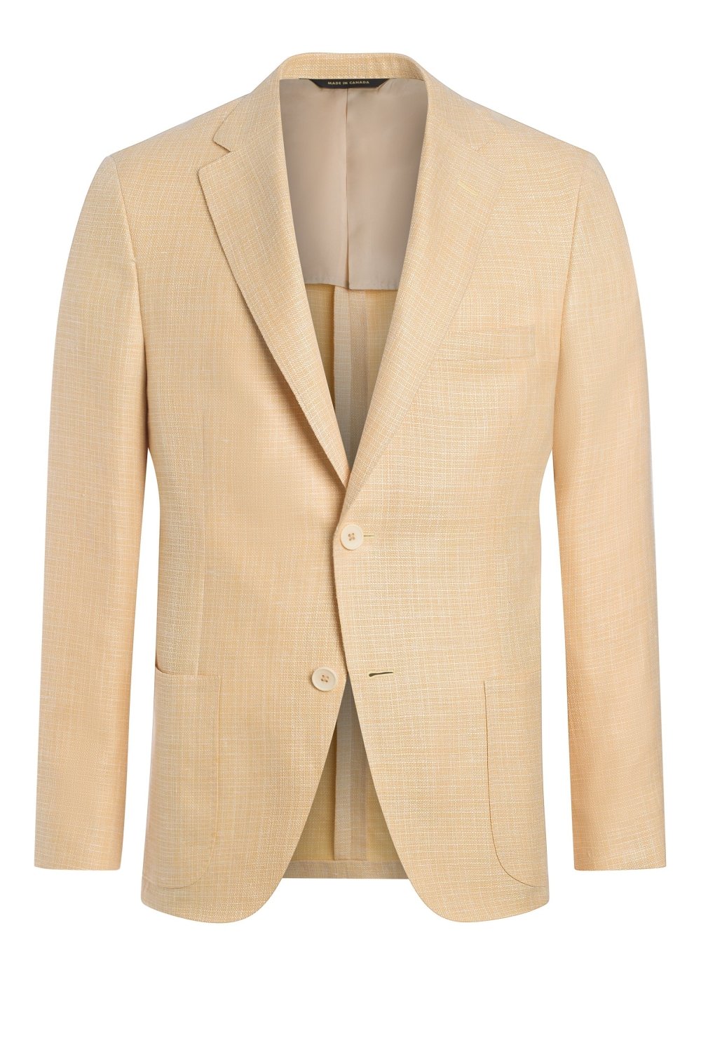 Yellow Doubleface Basketweave Jacket - Wm. Fox & Co.