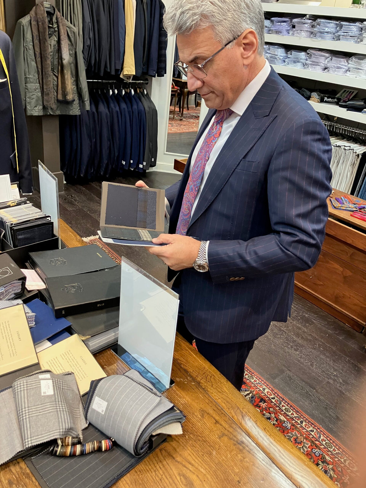 Shafiq Halim, owner and master tailor of Wm. Fox & Co.