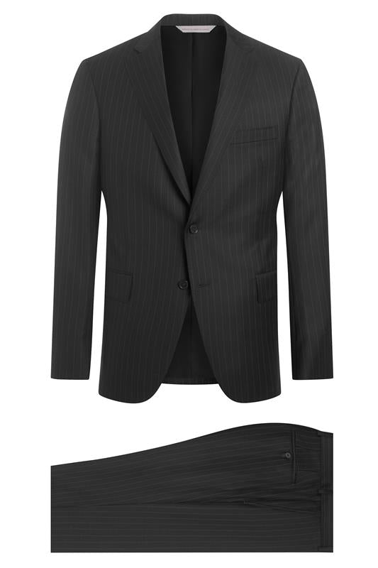Charcoal 110's Stripe Suit