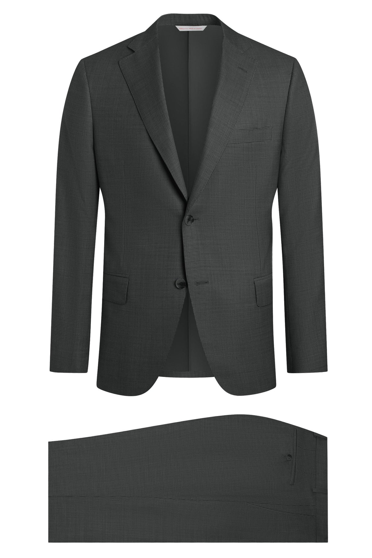 Dark Grey Super 120's Houndstooth Suit
