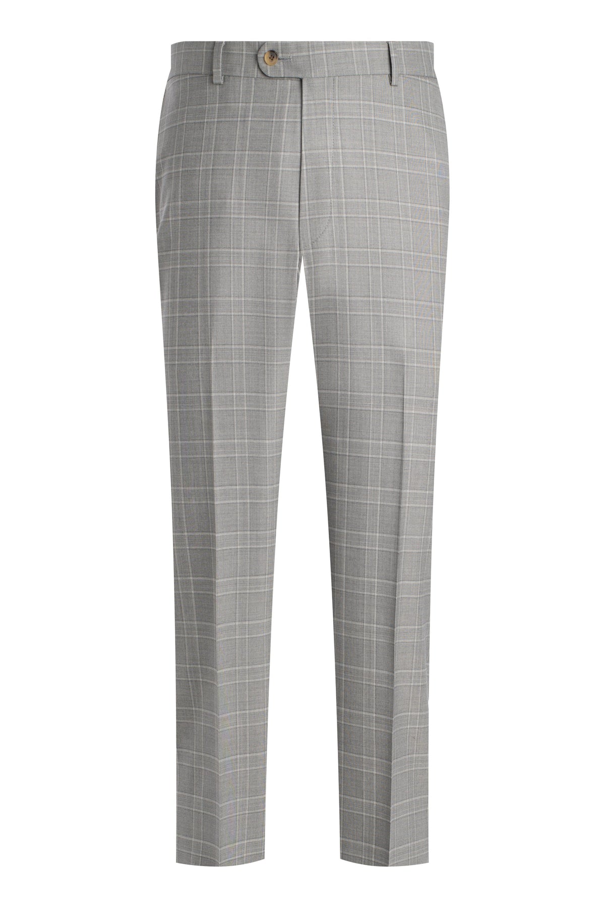 Pearl Grey Super 160's Plaid Suit