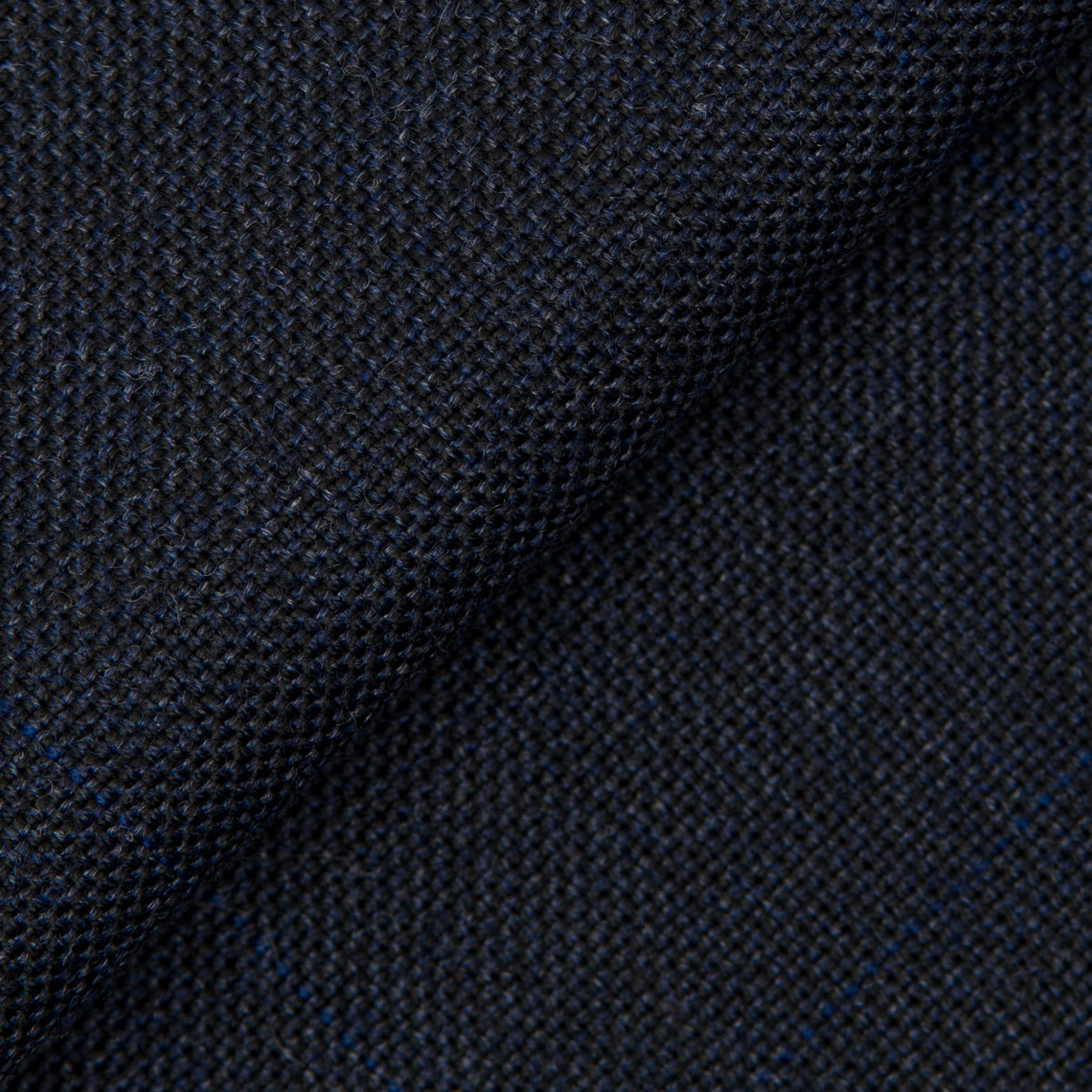 Navy Super 120's Plaid Poly Suit