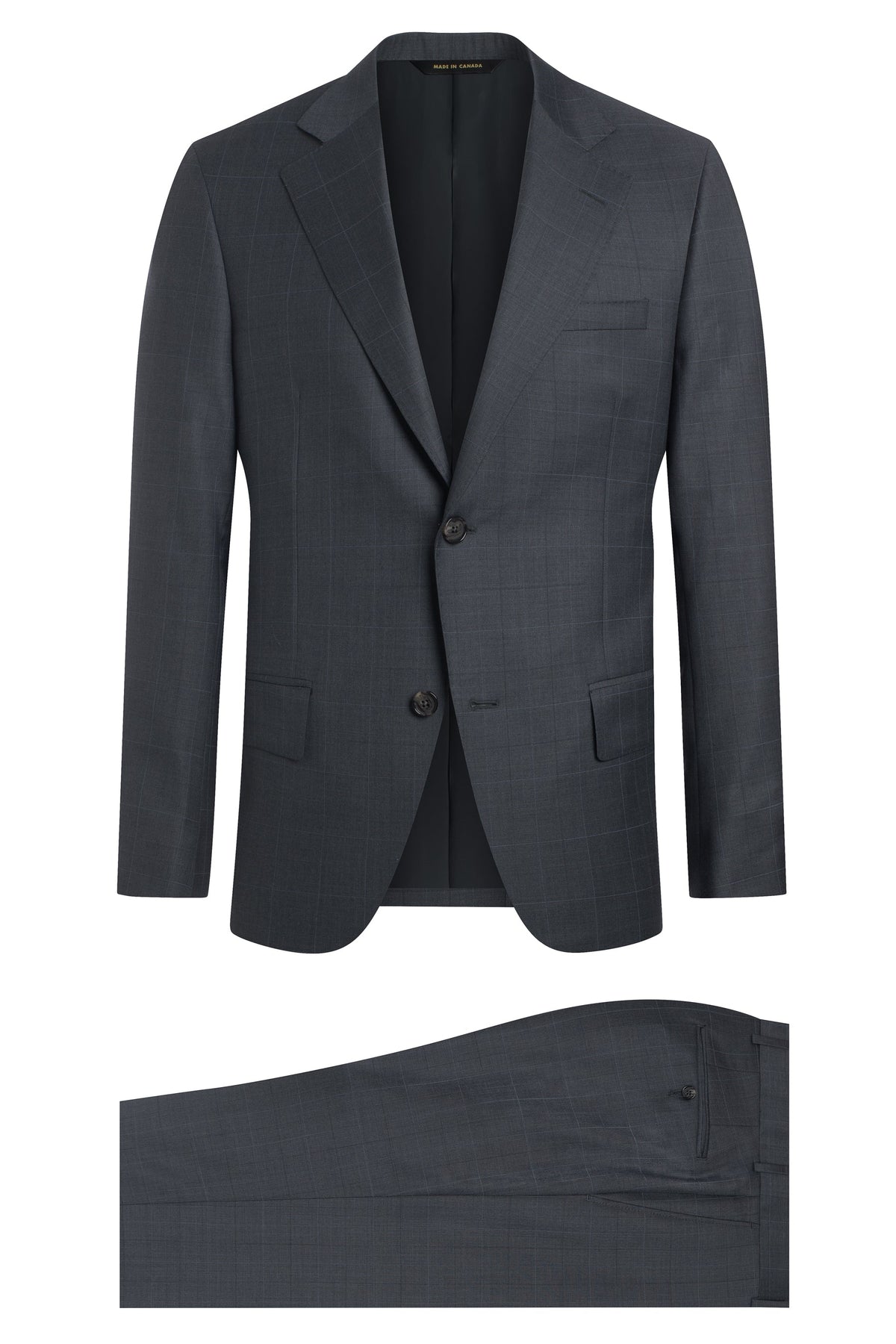 Grey 130's Plaid Suit