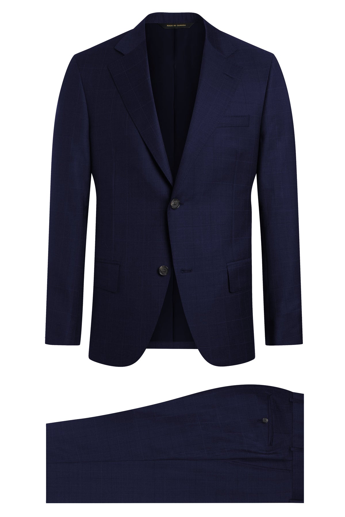 Navy 130's Plaid Suit