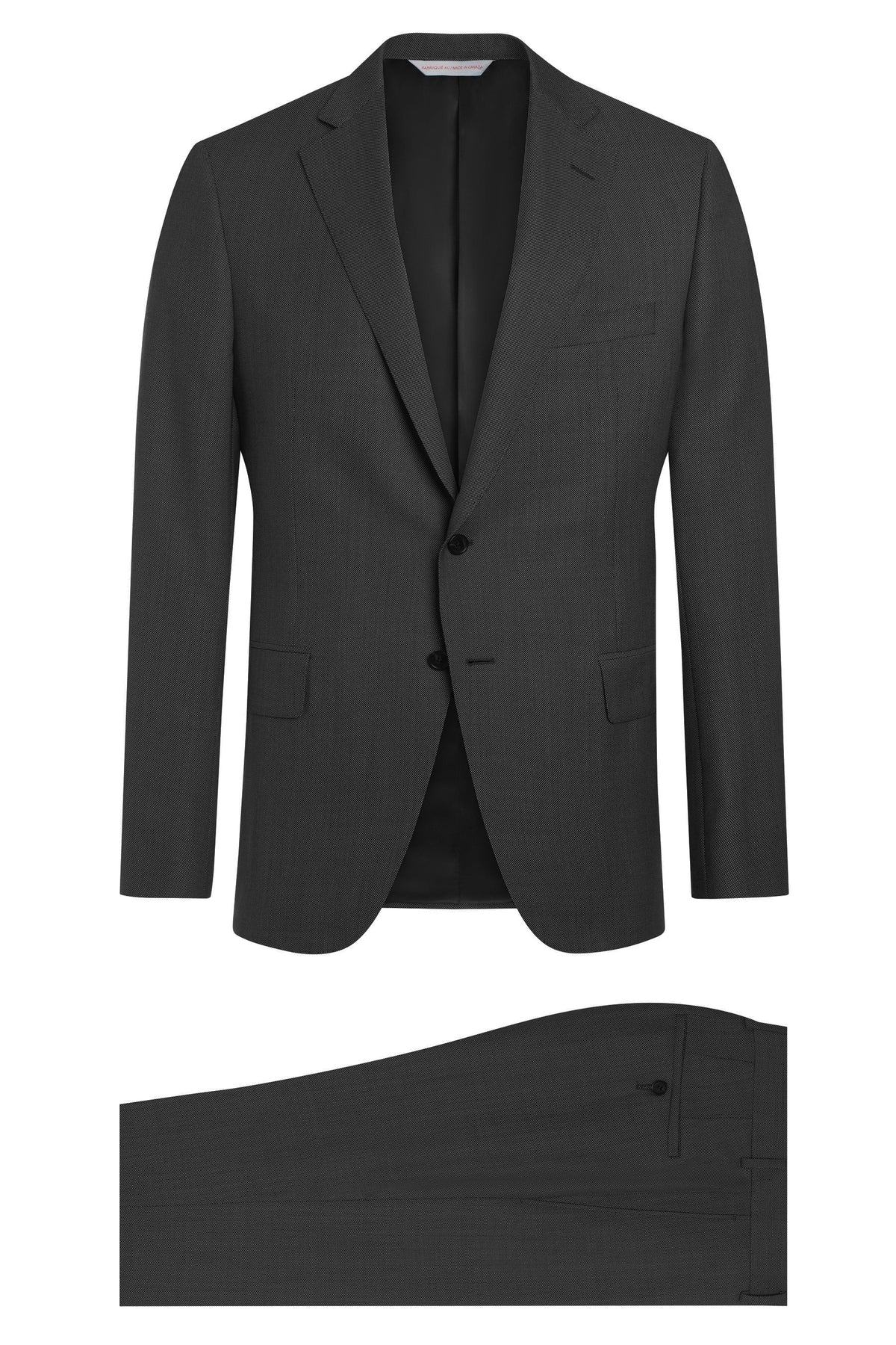 Black and White Birdseye Suit