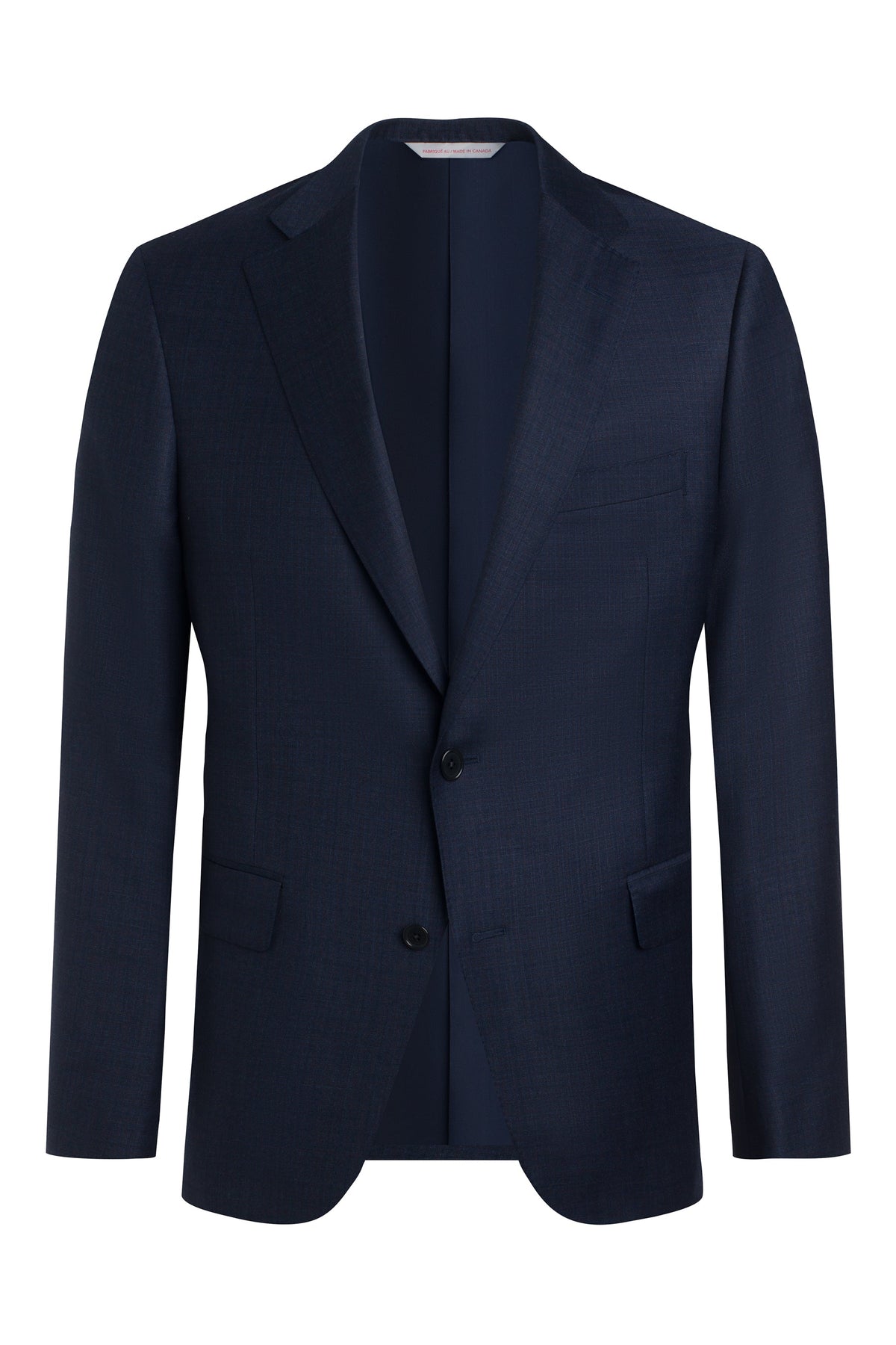Navy Blue Sharkskin Suit