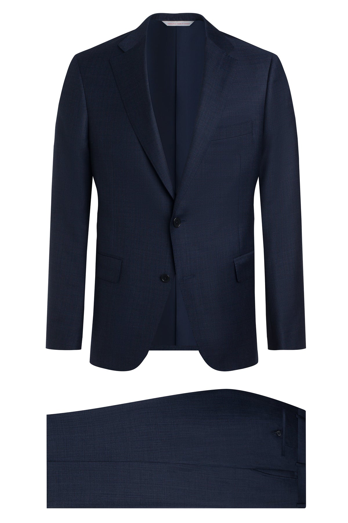 Navy Blue Sharkskin Suit