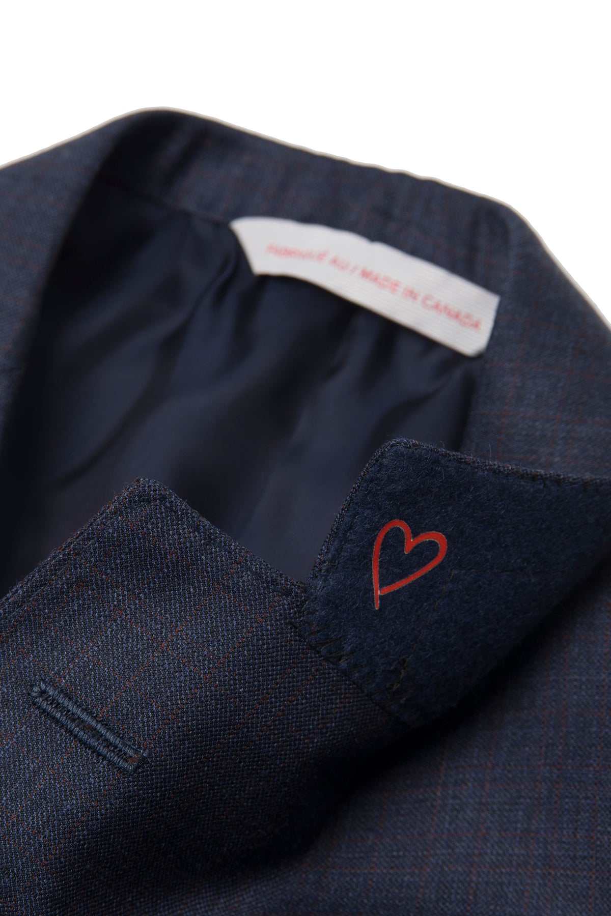 Navy Blue Sharkskin Suit