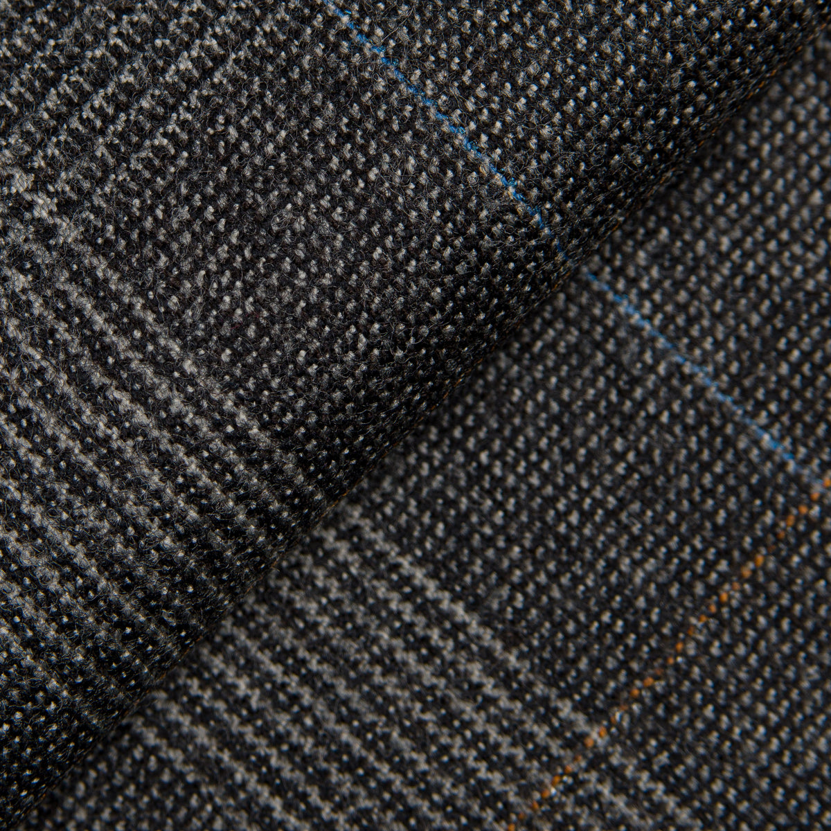 Grey Super 120's Flannel Plaid Suit