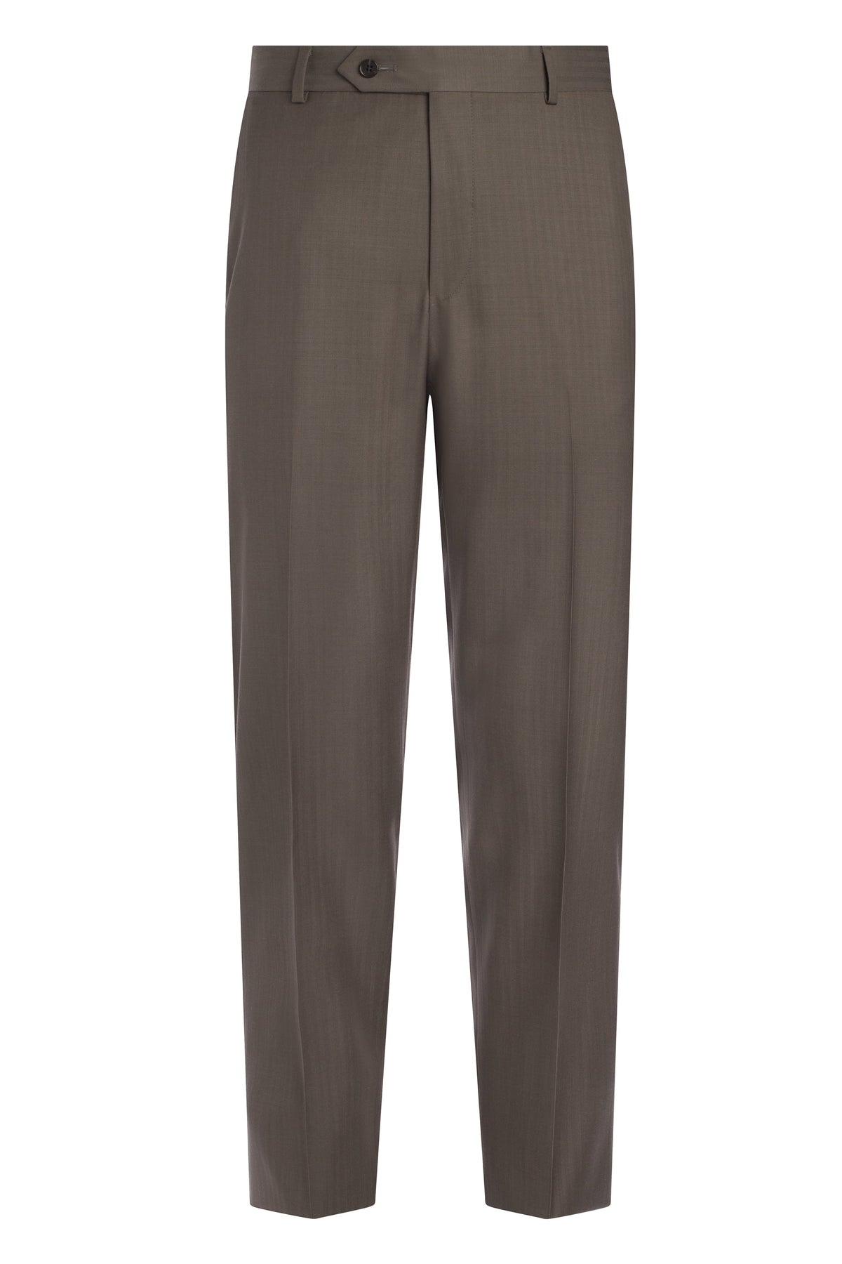 Brown Super 130s Tonal Herringbone Suit