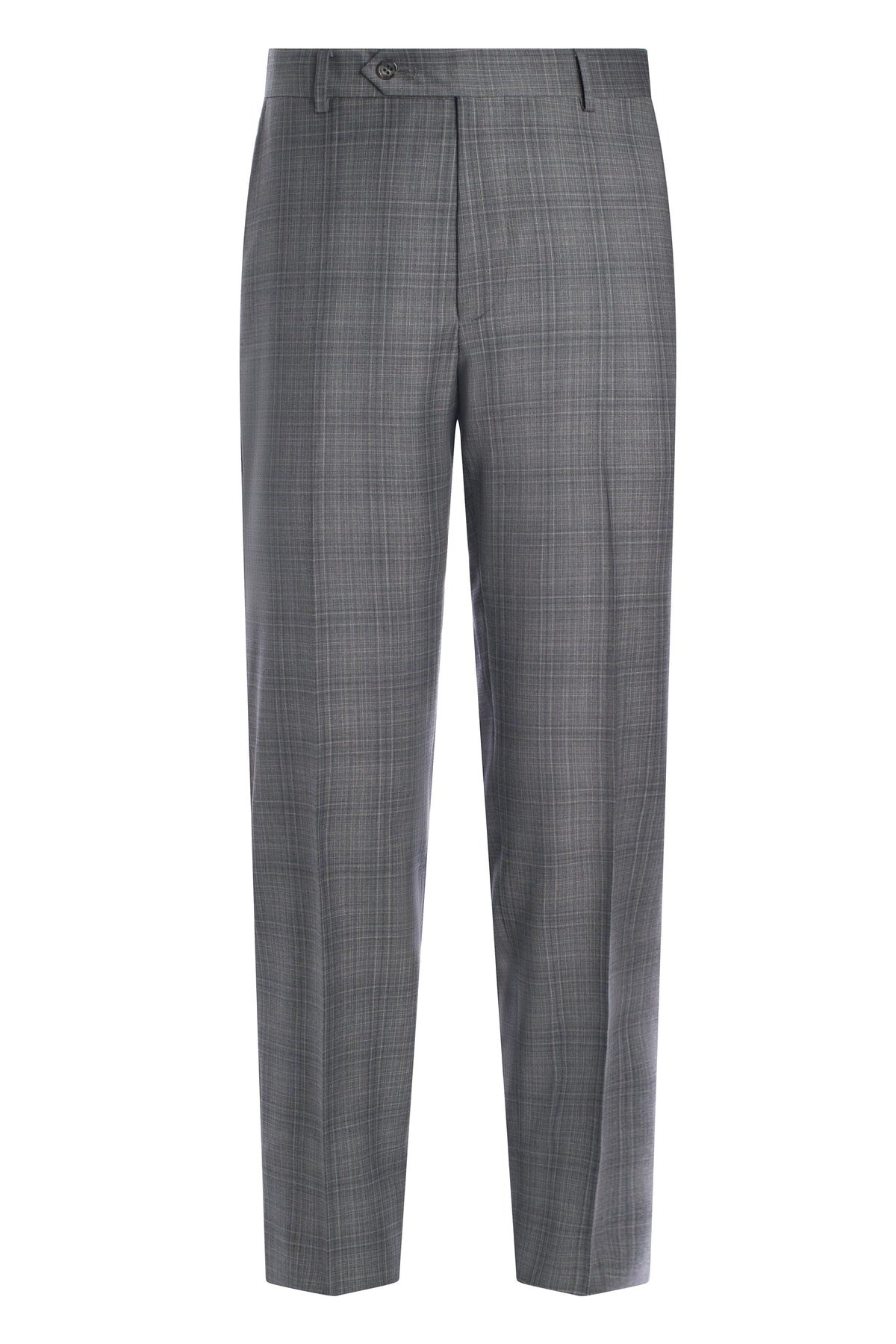 Grey Plaid Super 130’s Wool Suit