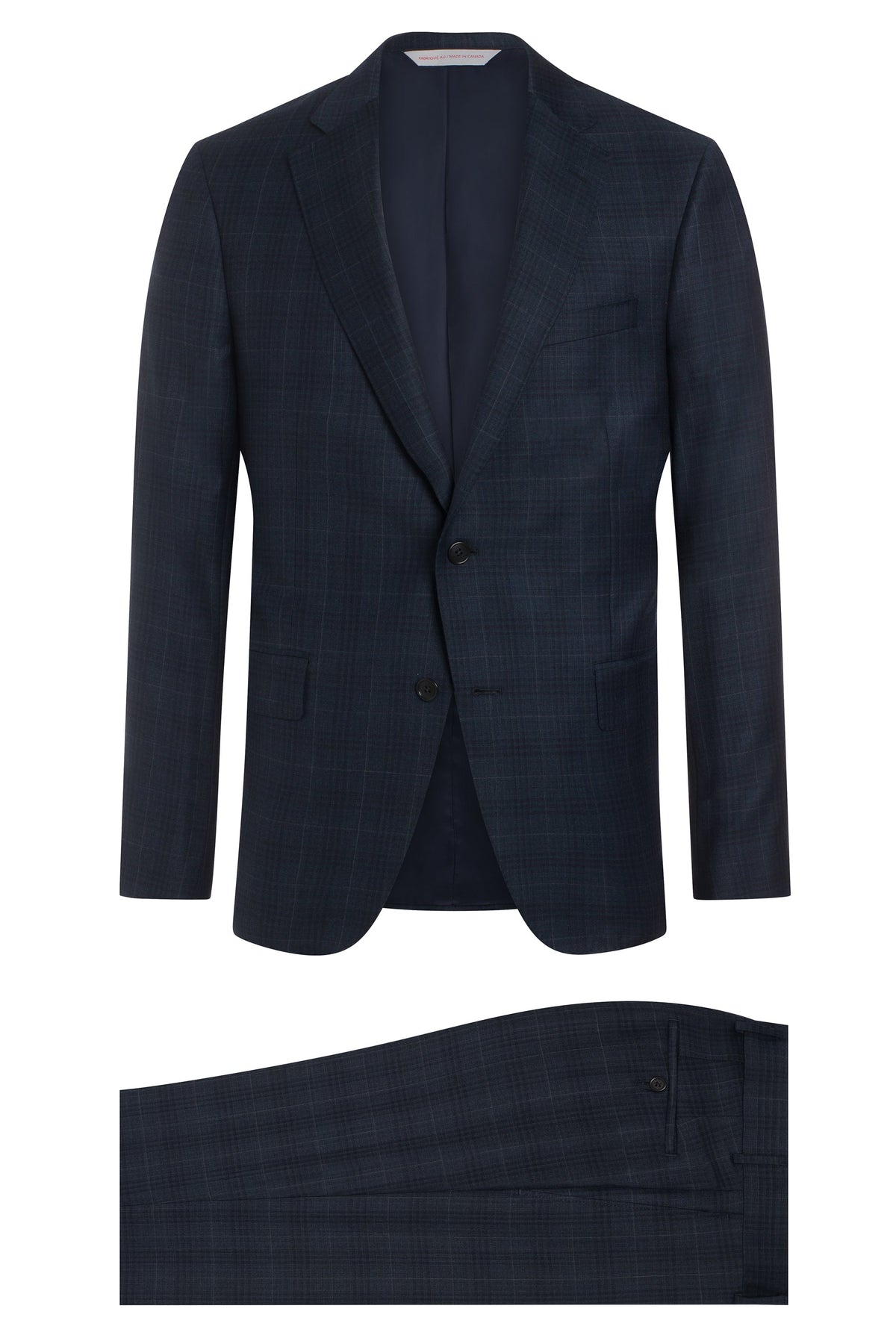 Blue Super 130's Plaid Suit