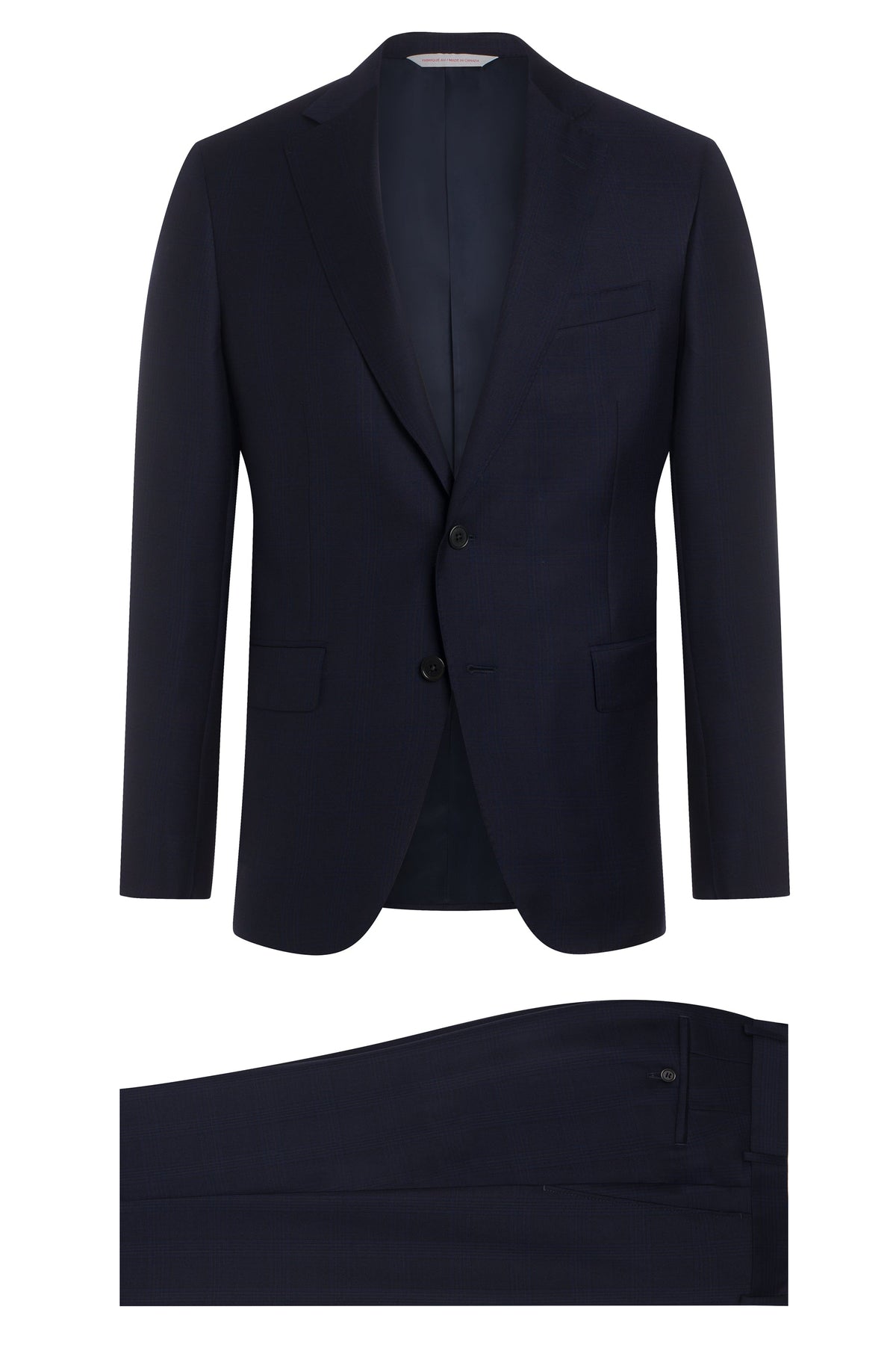 Navy Super 130's Plaid Suit