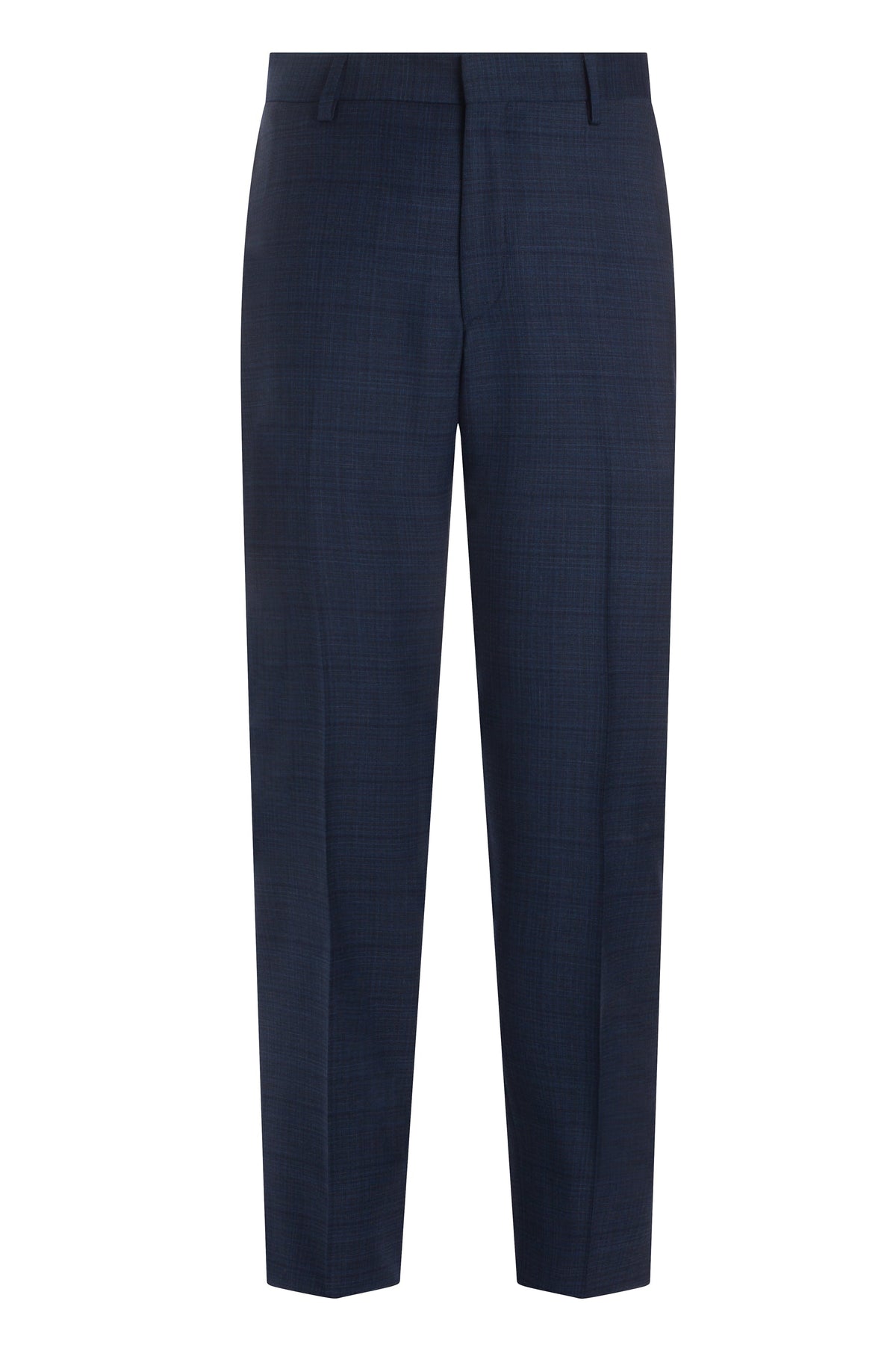 Dark Blue Tonal Plaid Suit