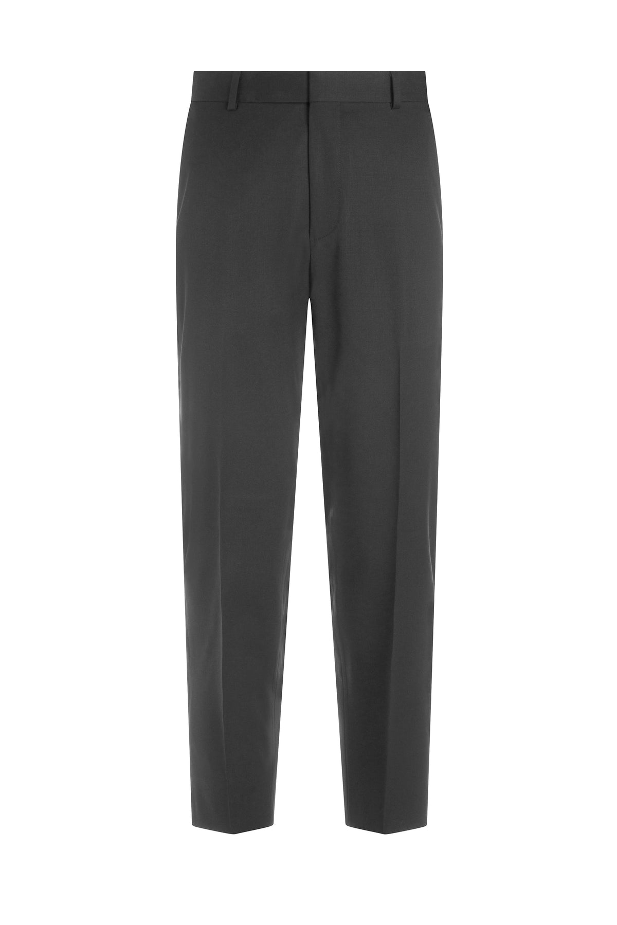 Dark Grey Solid Wool Suit