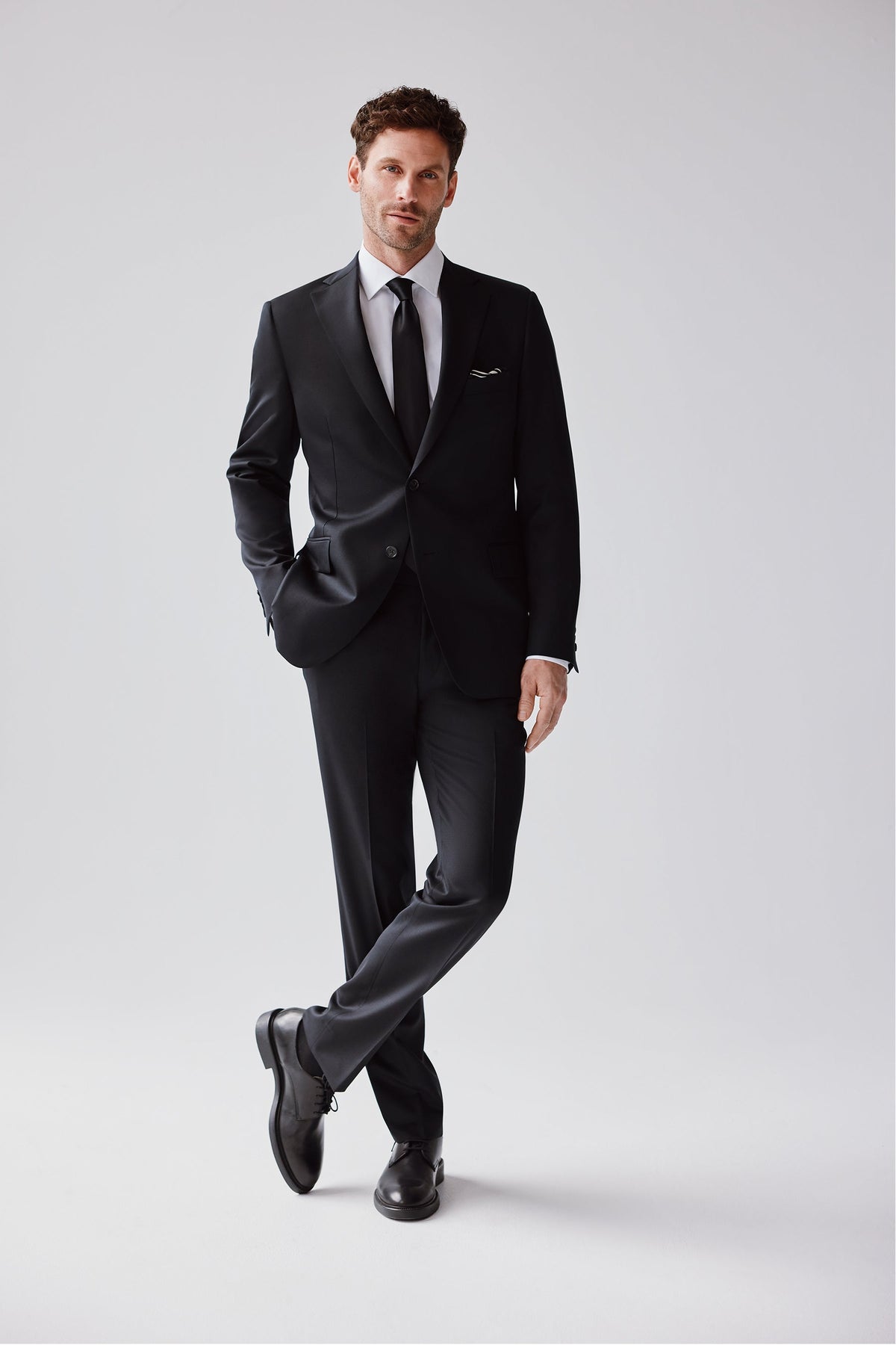 Black 120's Wool Jacket
