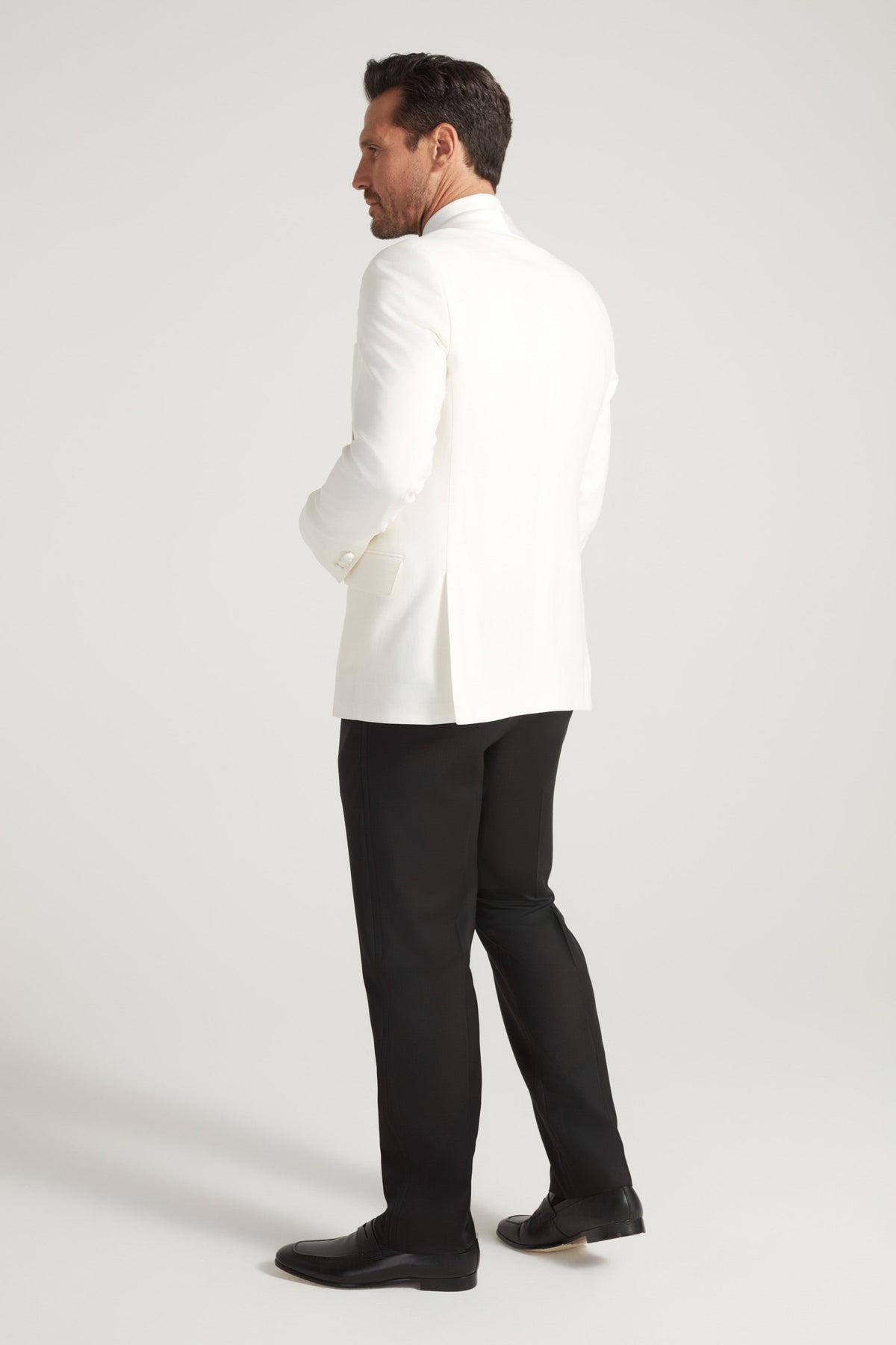 Ivory Barathea Shawl Dinner Jacket