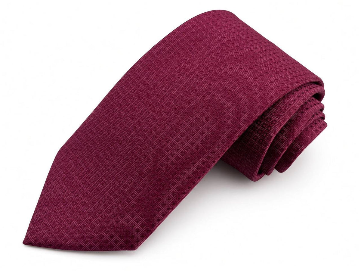 Burgundy Tonal Necktie, full view