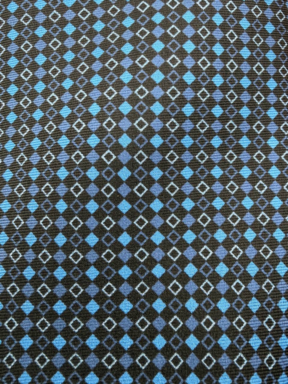 Royal Blue Micro Pattern Necktie, fabric close-up
