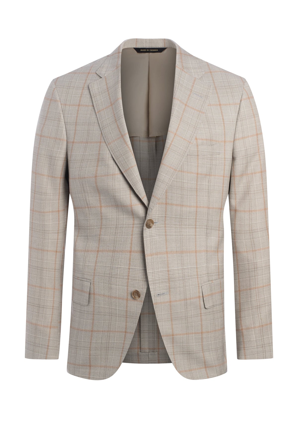 Beige Glen Plaid Jacket