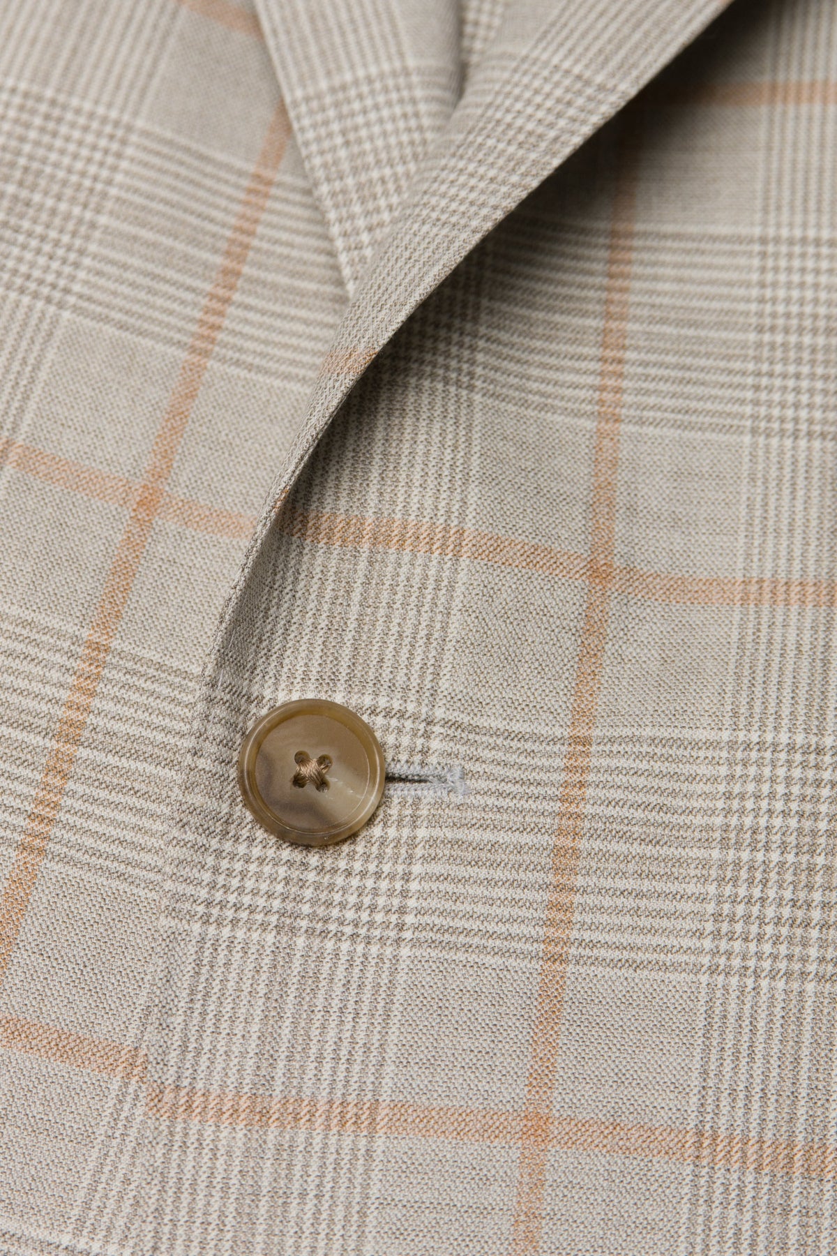 Beige Glen Plaid Jacket