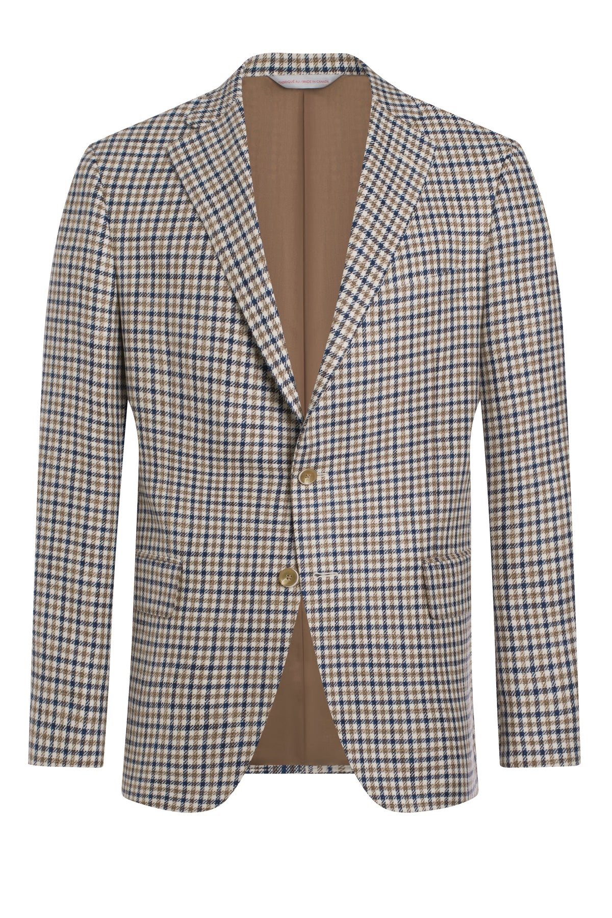 Cream Cotton Blend Tattersall Jacket