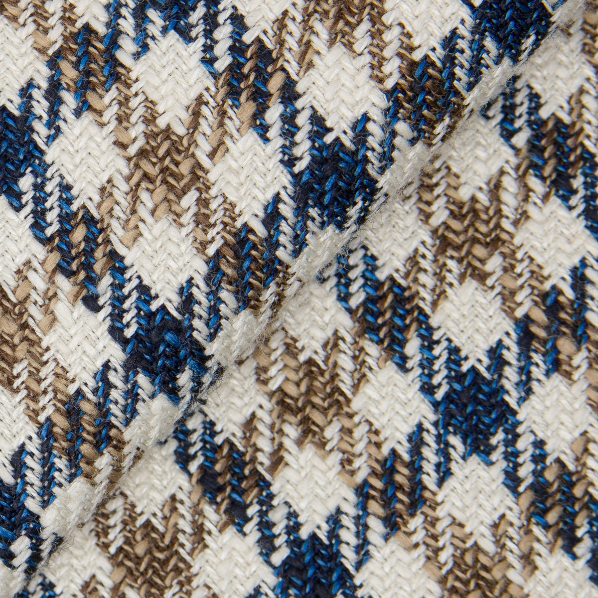 Cream Cotton Blend Tattersall Jacket