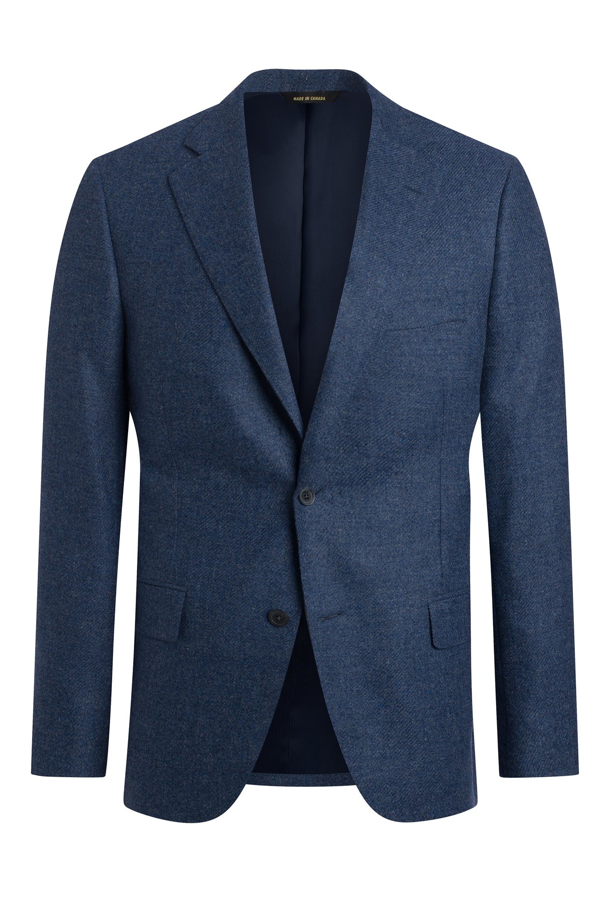 Blue Wool and Cashmere Twill Jacket