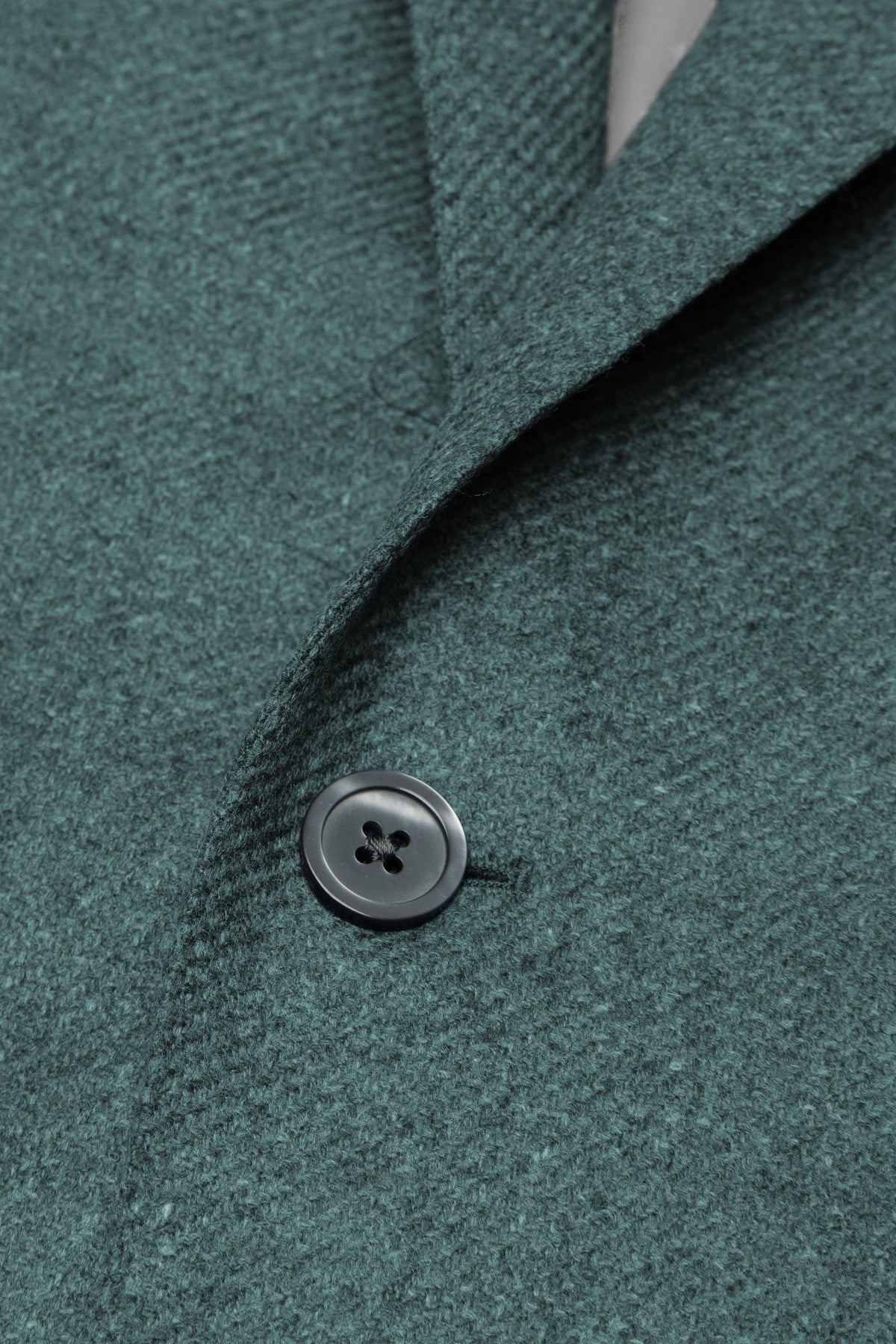 Teal Wool and Cashmere Twill Jacket