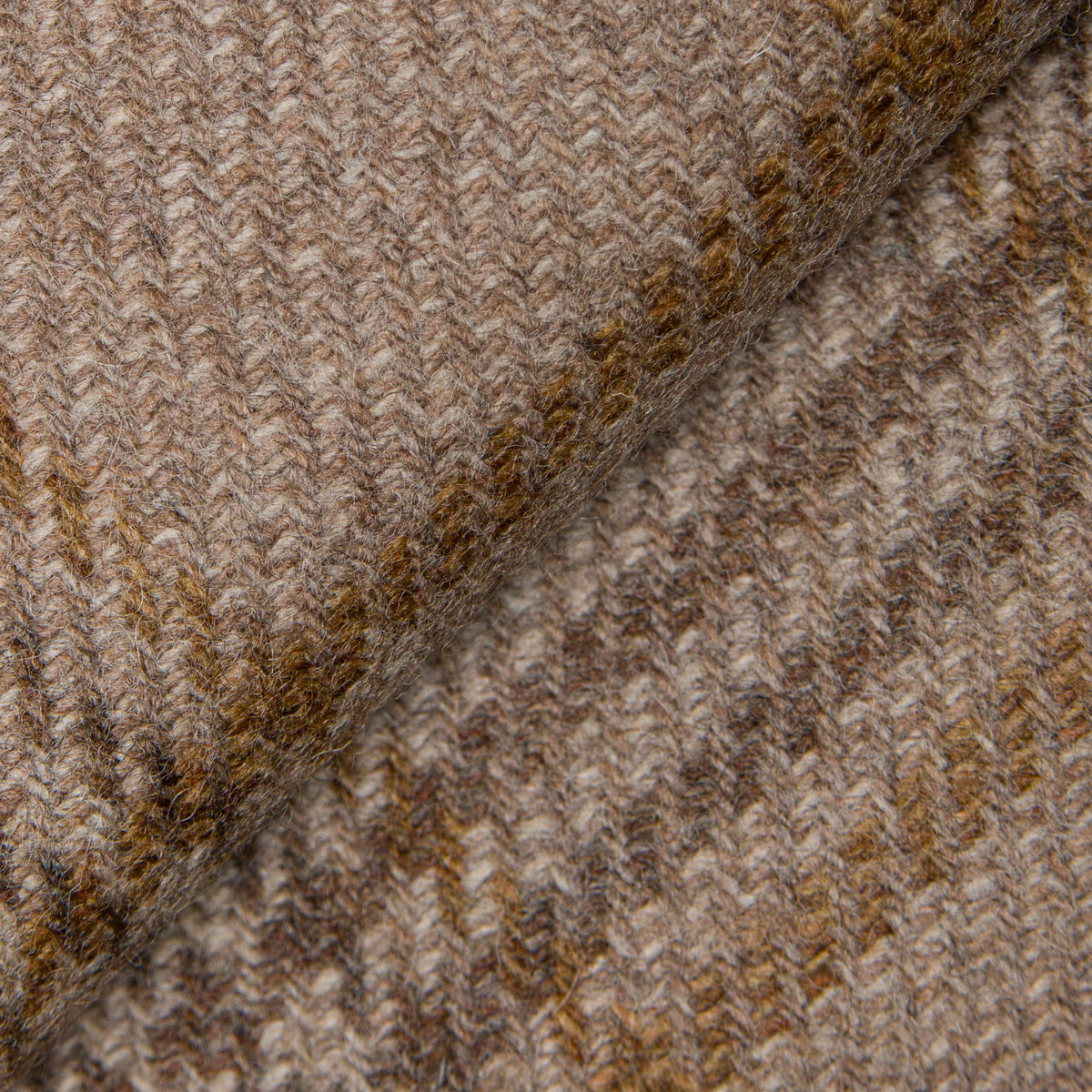 Tan Wool and Cashmere Plaid Jacket