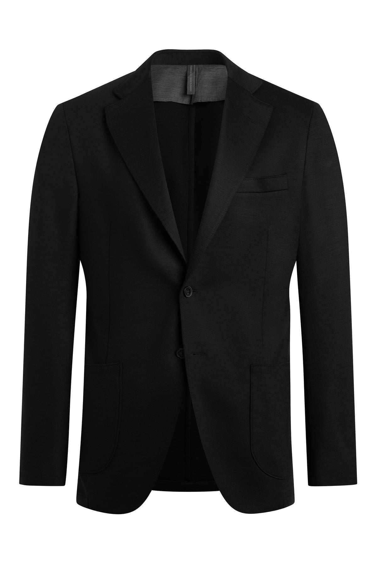 Black 120's Jersey Knit Jacket