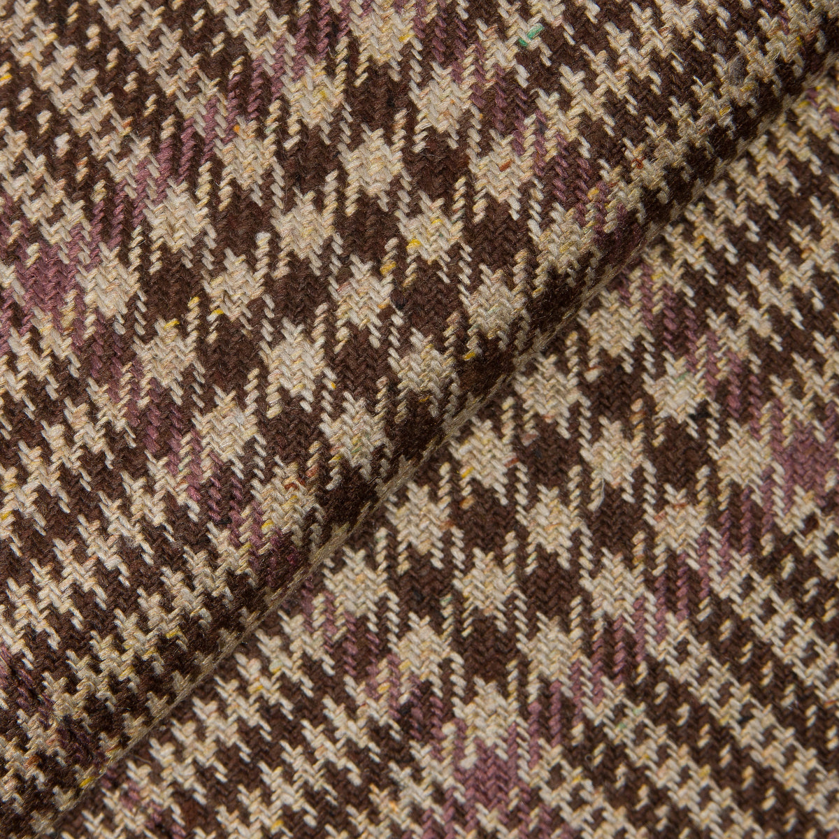 Brown Silk Plaid Jacket