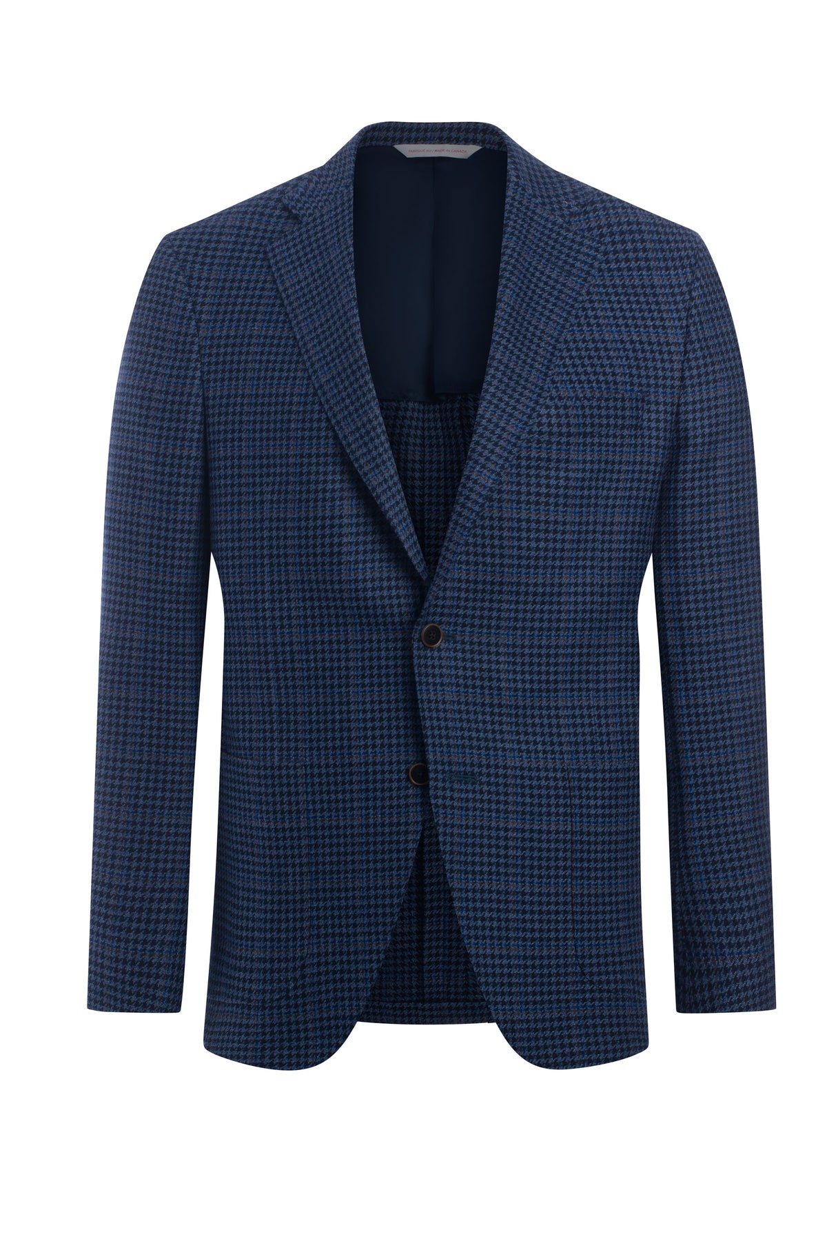Blue Houndstooth Windowpane Jacket