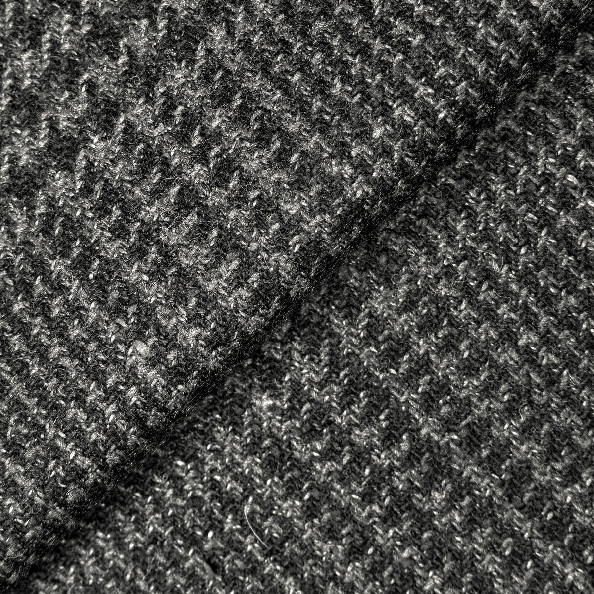 Black and White Cotton Blend Jacket