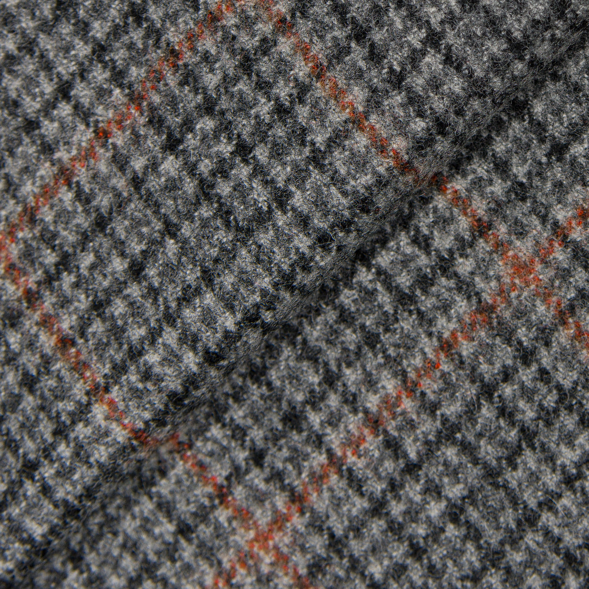 Grey Cashmere Blend Houndstooth Jacket