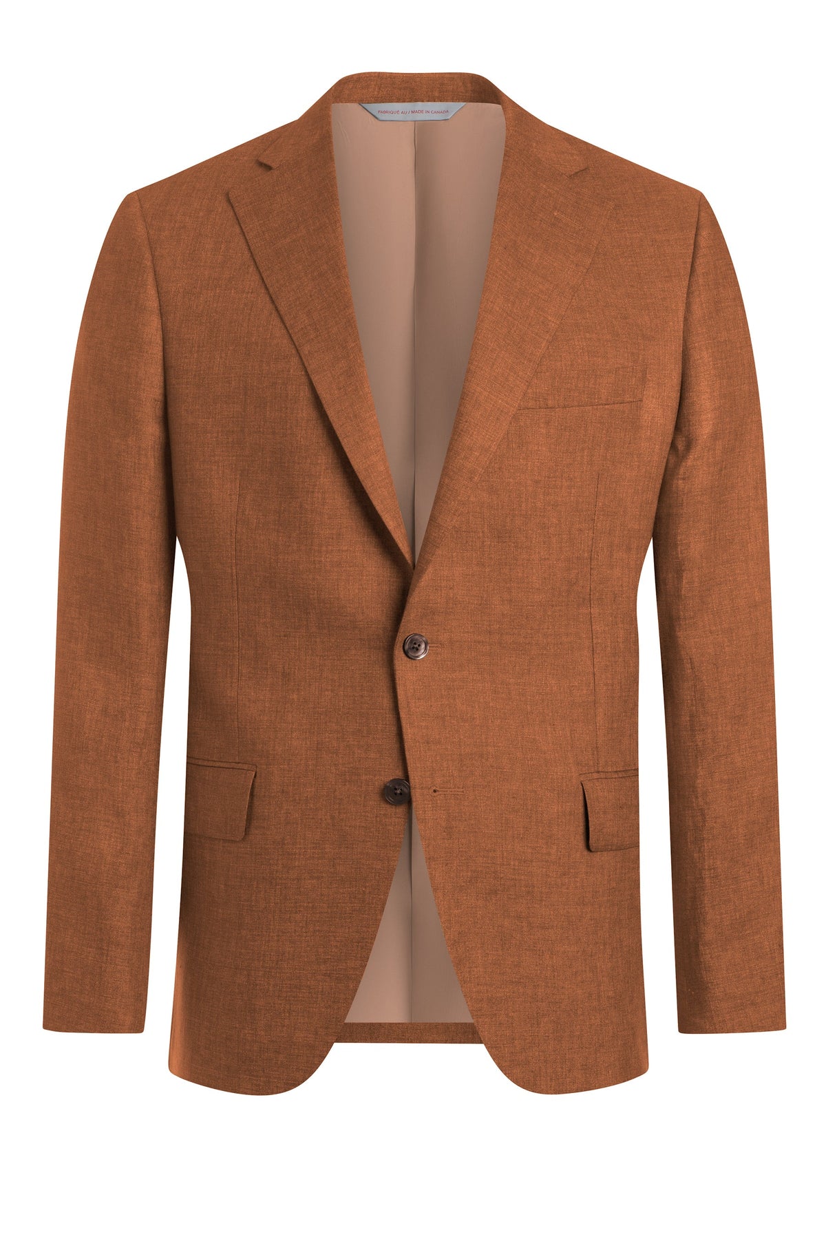Rust Linen Slub Jacket