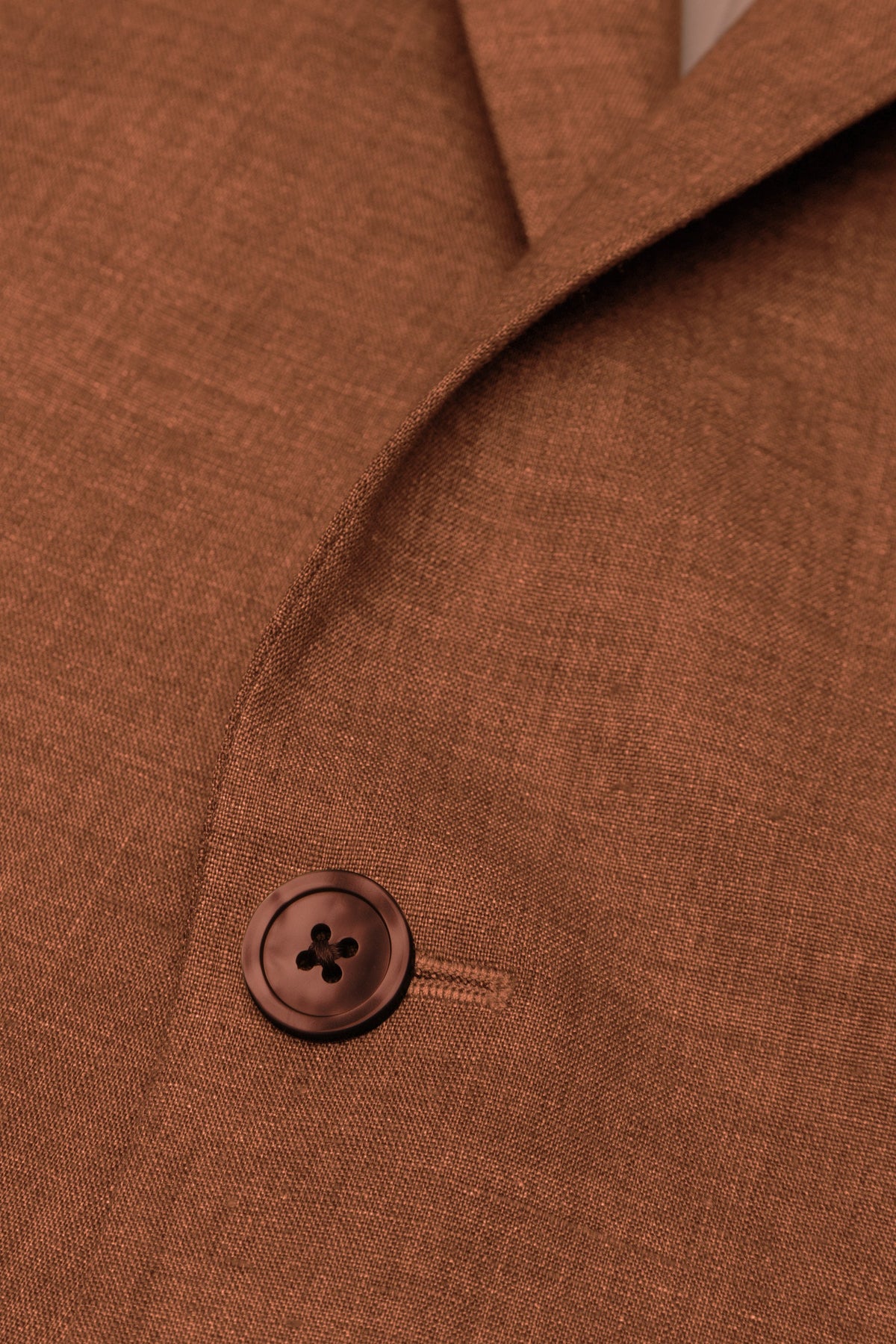 Rust Linen Slub Jacket