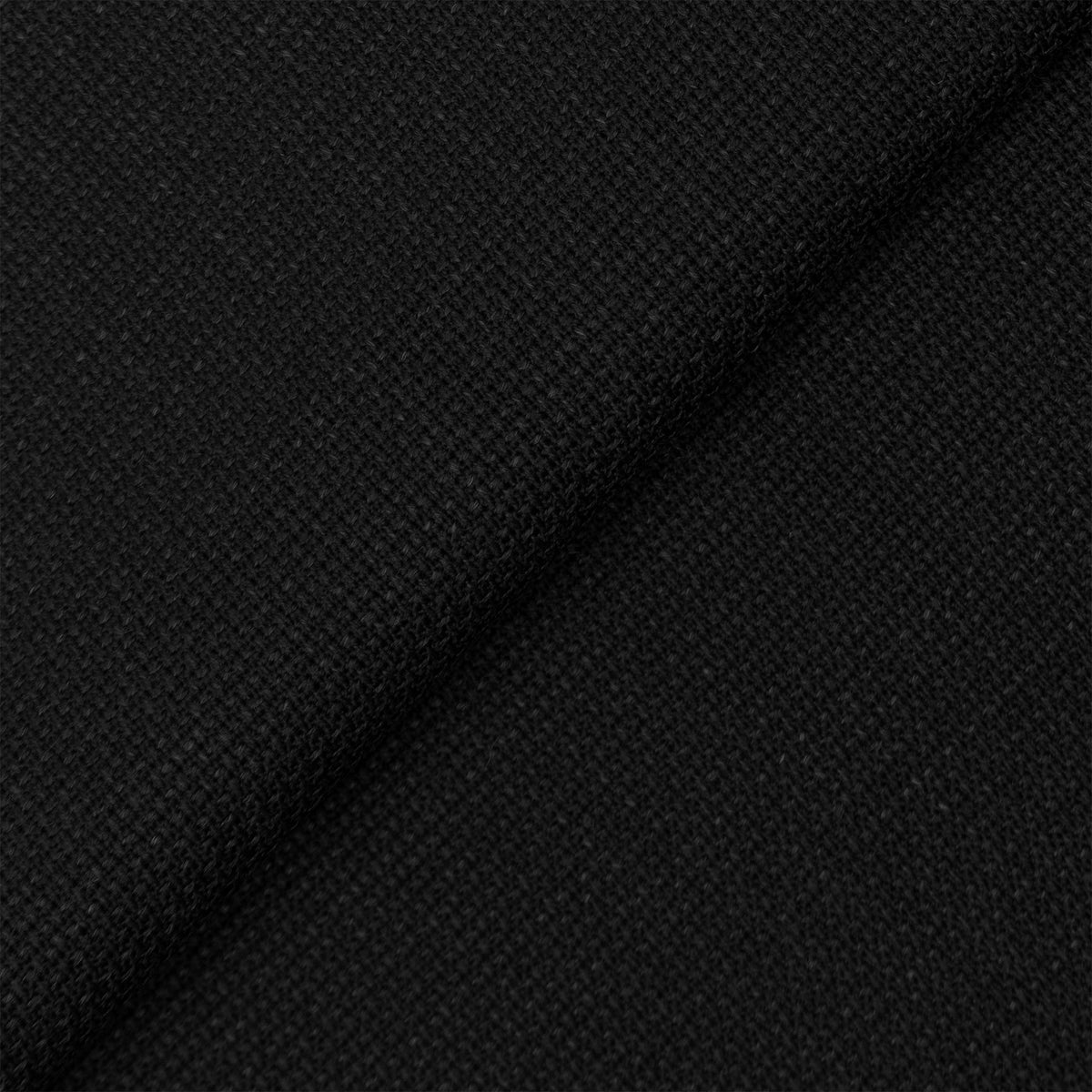 Black Linen Cotton Elastane Hopsack Jacket