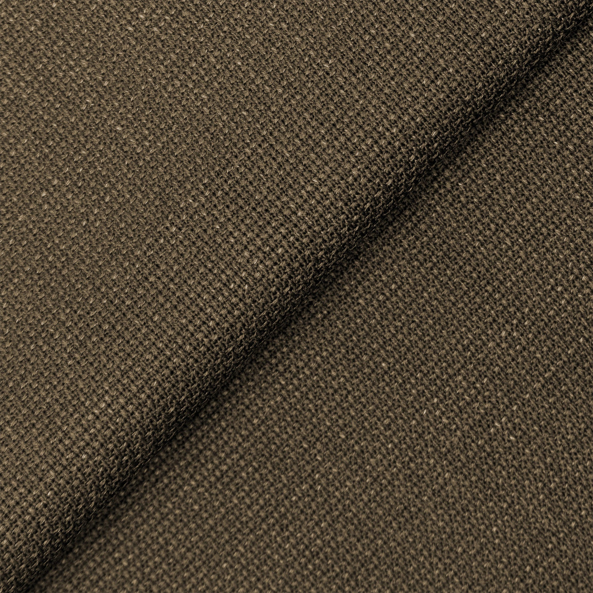 Brown Linen Cotton Elastane Hopsack Jacket
