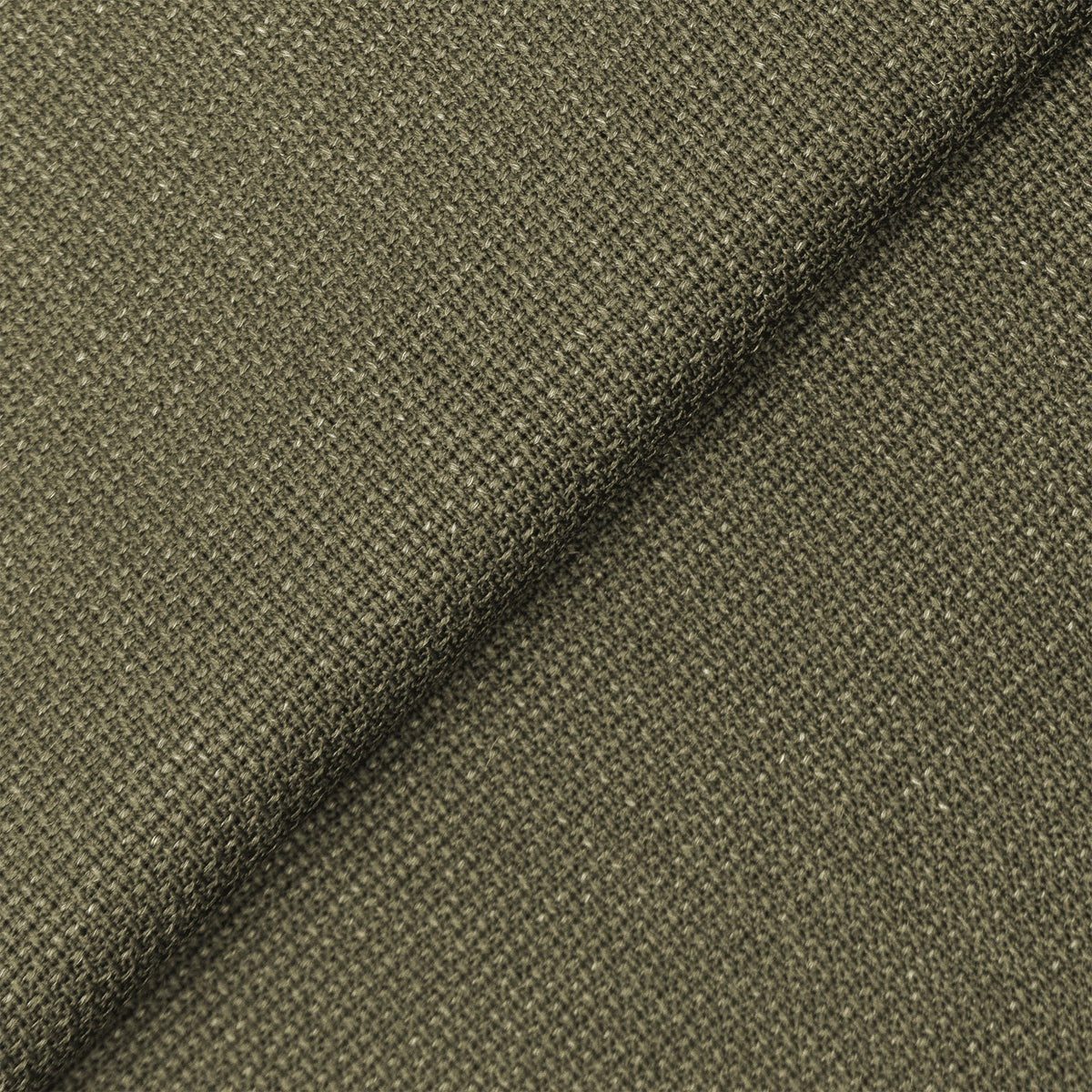 Khaki Linen Cotton Elastane Hopsack Jacket