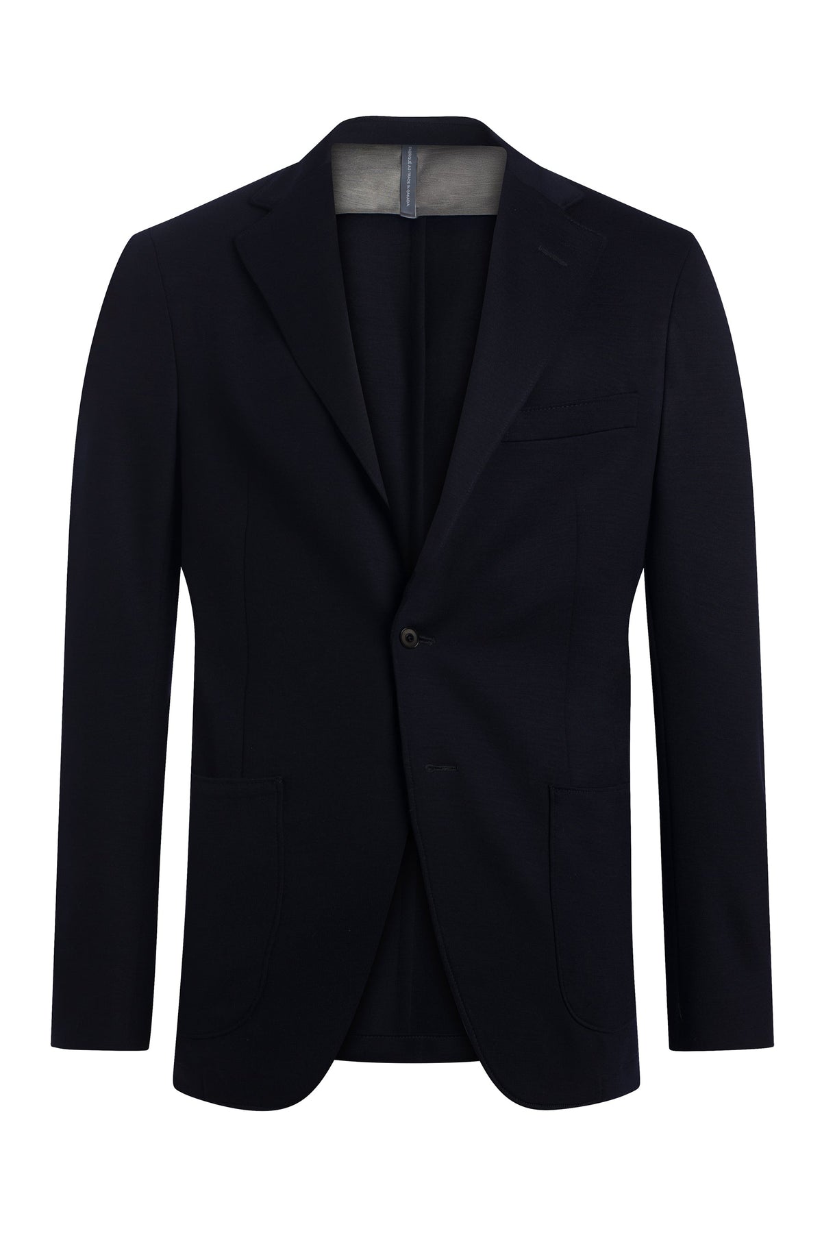Navy 120's Solid Jersey Jacket
