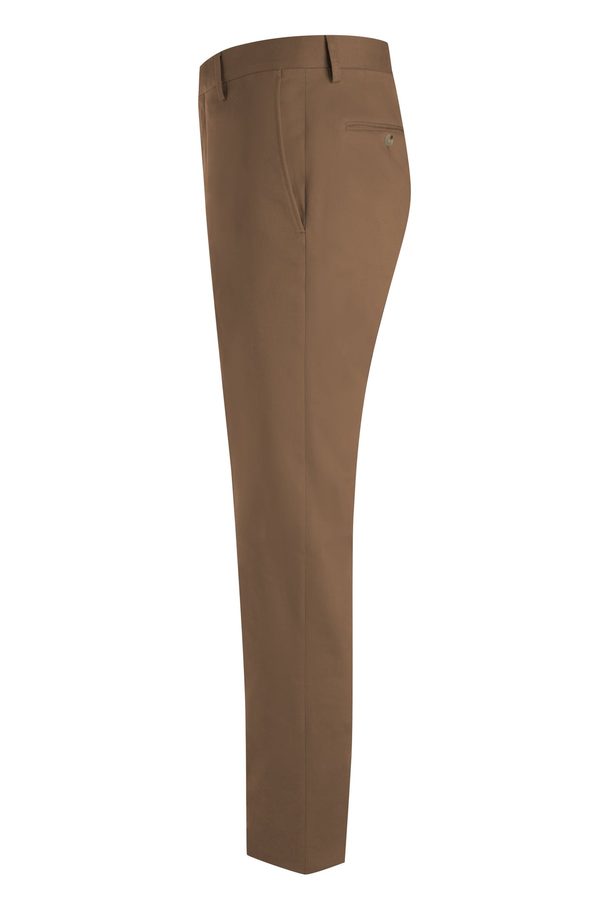 Rust Stretch Cotton Blend Trousers