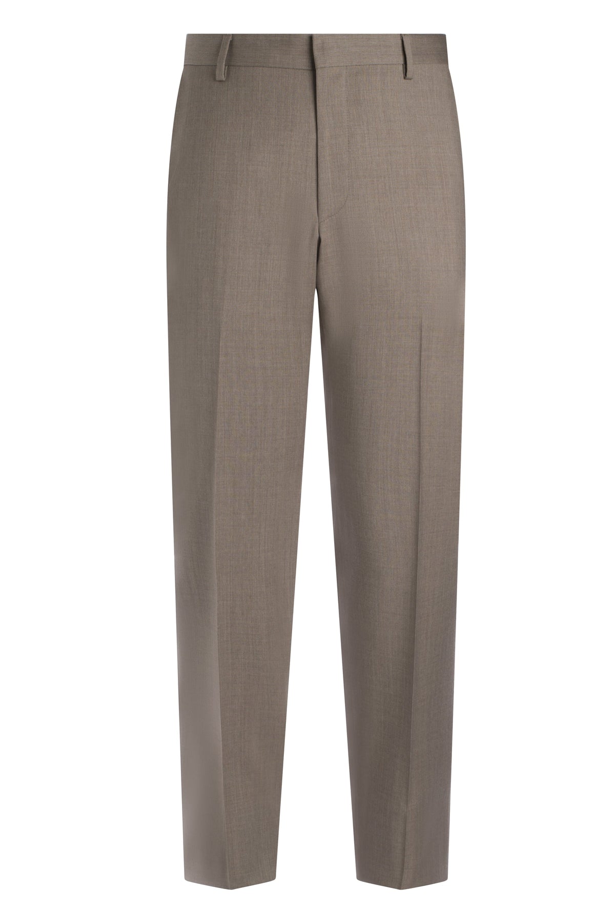 Taupe Super 110's Solid Trouser