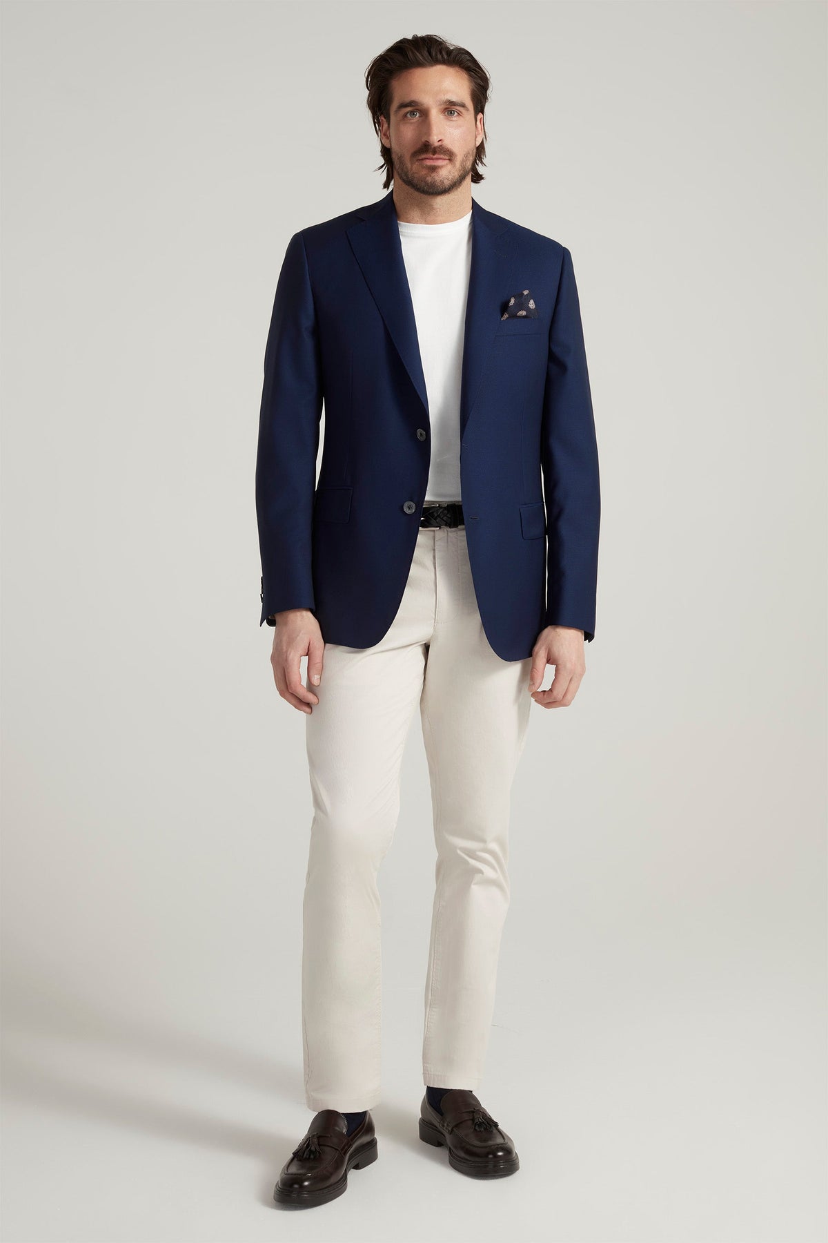 Blue Double Twist Blazer