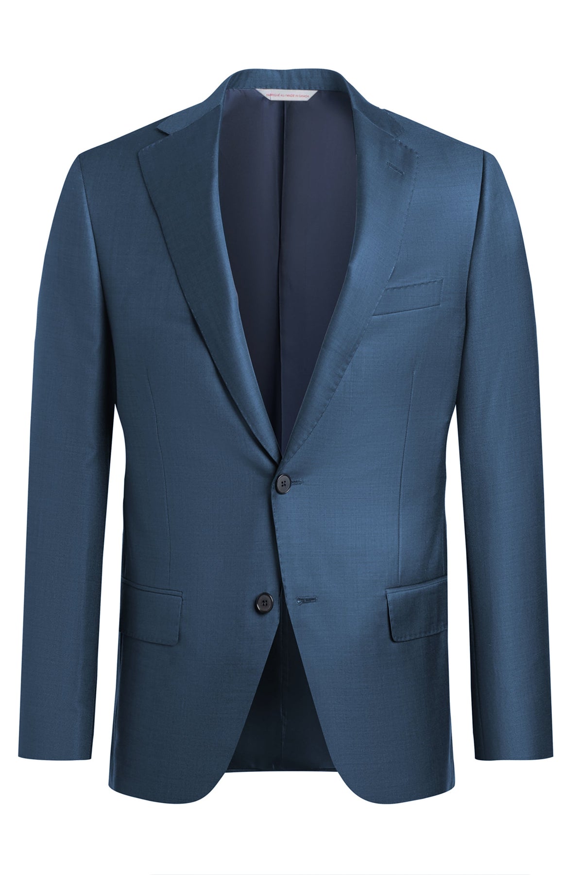 Navy Super 130's Milano Sharkskin Suit