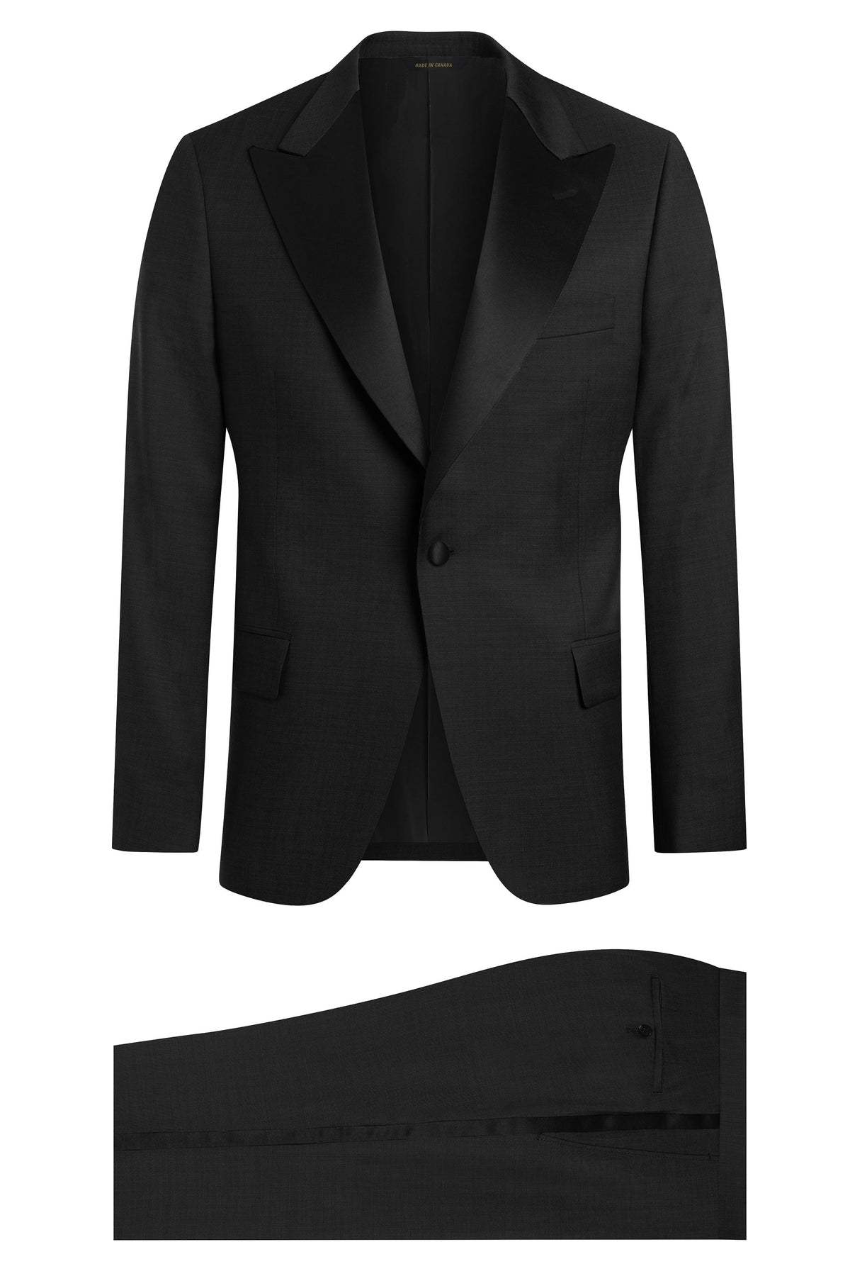 Charcoal 110's Micro-Birdseye Tuxedo