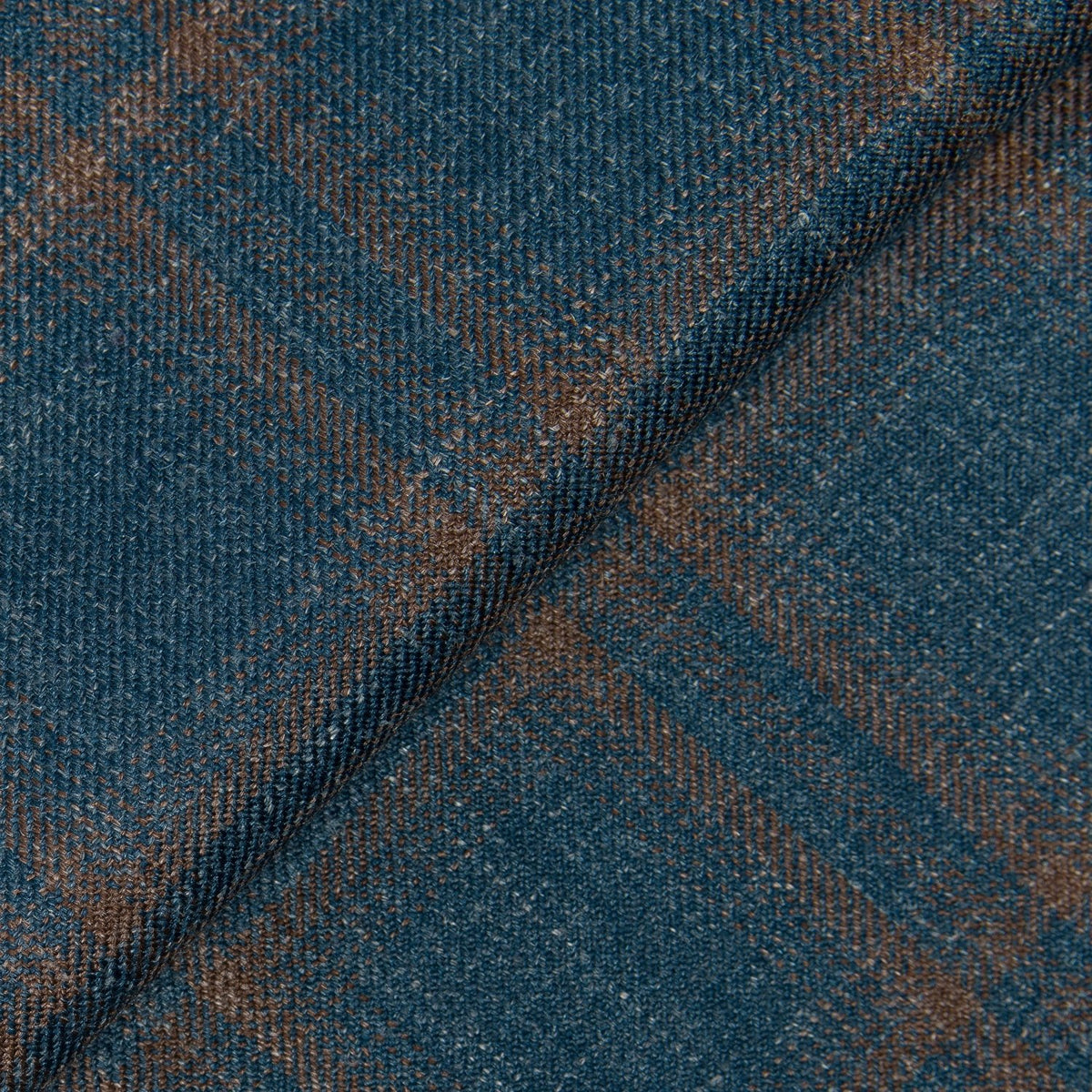 Aquamarine Wool, Silk and Linen Plaid Jacket - Wm. Fox & Co.