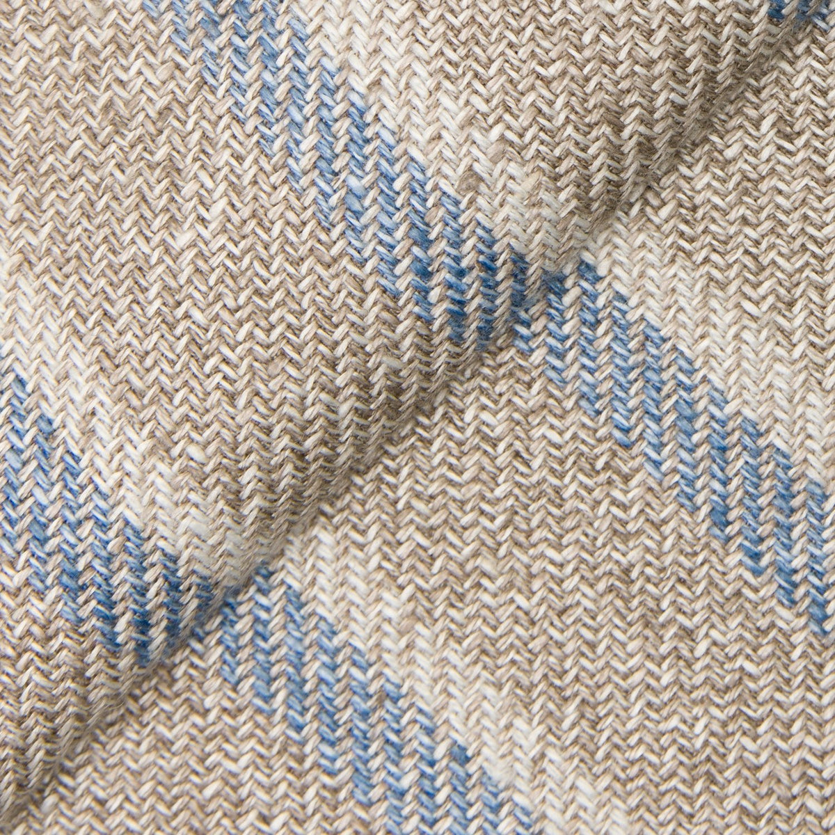 Beige Linen Blend Textured Stripe Jacket - Wm. Fox & Co.