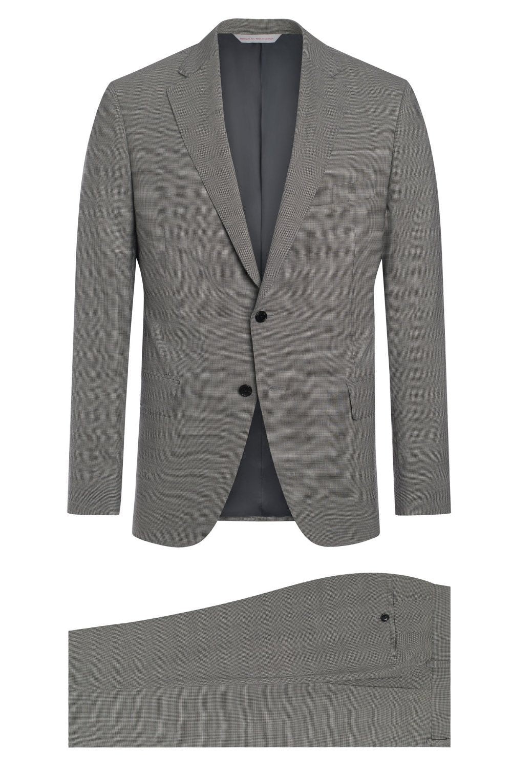 Black and White Super 120's Houndstooth Suit - Wm. Fox & Co.